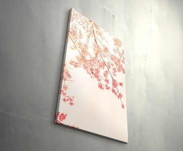 Sinus Art Leinwandbild chinesische Kirschblütenzweige im Vintagestyle - Leinwandbild