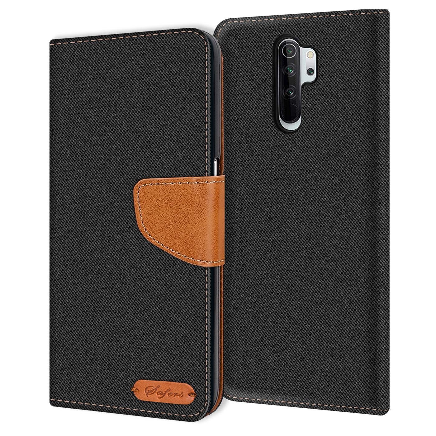 CoolGadget Handyhülle Denim Schutzhülle Flip Case für Xiaomi Redmi Note 8 Pro 6,53 Zoll, Book Cover Handy Tasche Hülle für Redmi Note 8 Pro Klapphülle
