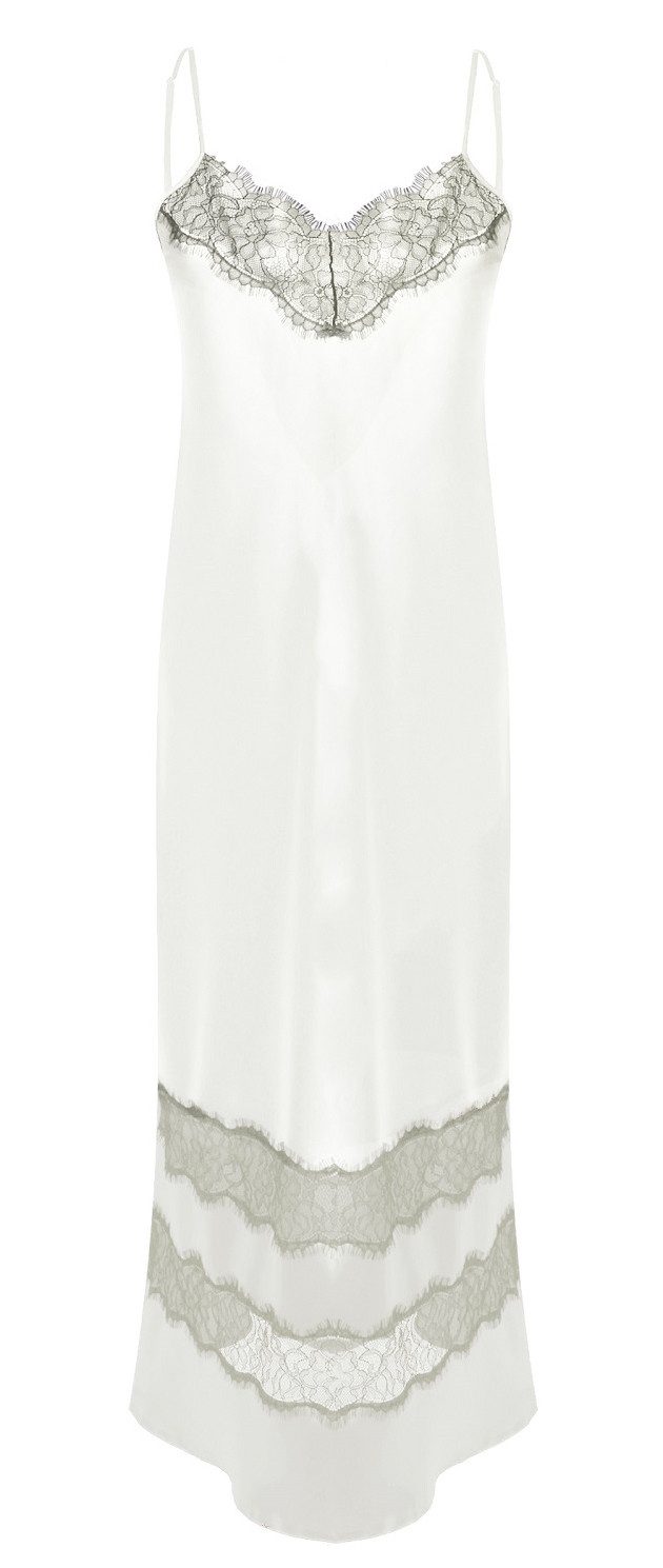 DKaren Negligé lang, in eleganter Satin-Optik