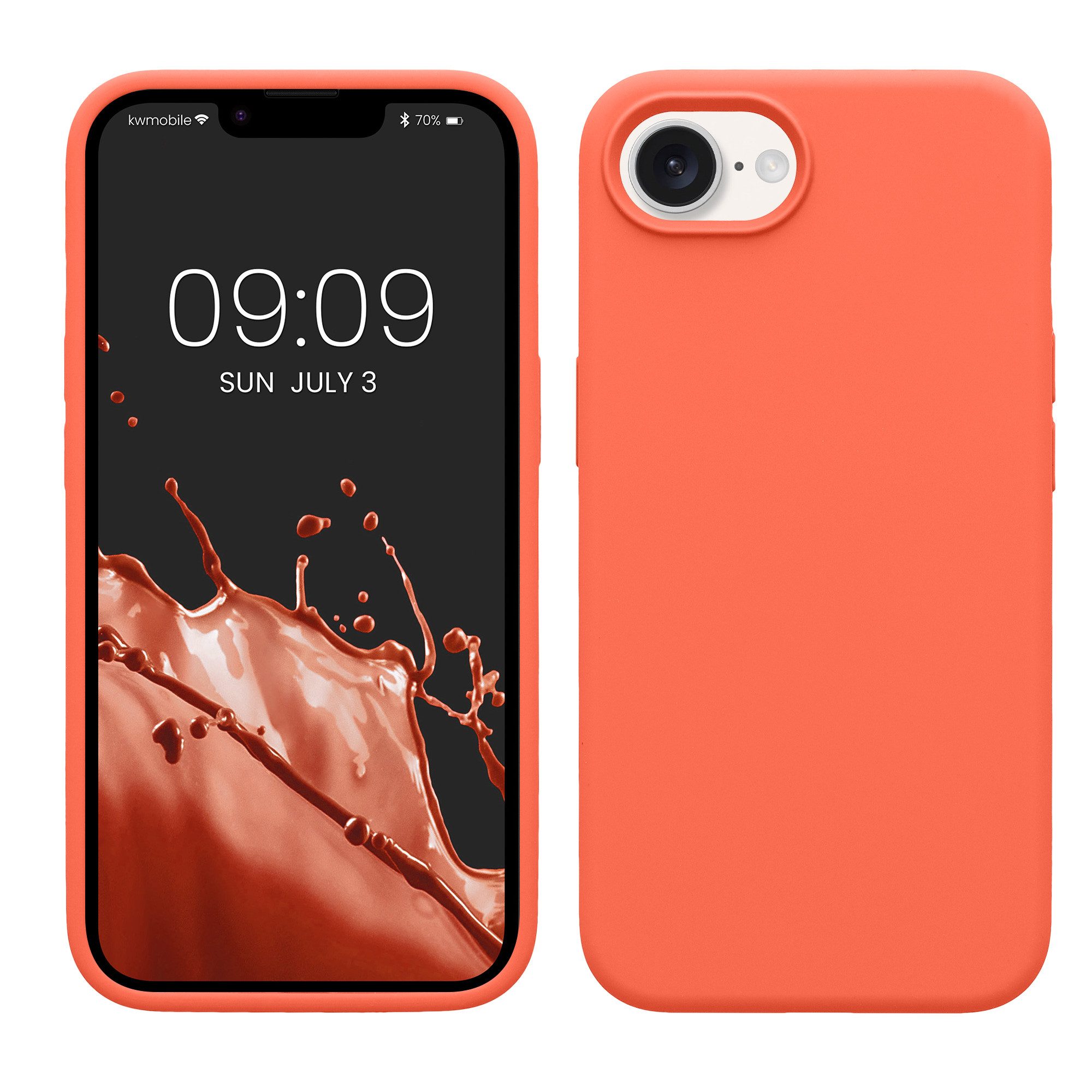 kwmobile Smartphone-Hülle Handyhülle für Apple iPhone 17e / iPhone 16e Hülle, Weiches Handy Silikon Case - Schutzhülle Cover