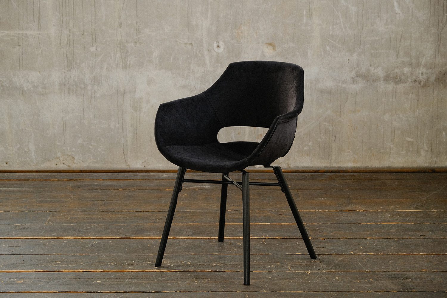 KAWOLA Esszimmerstuhl ZAJA, Stuhl Velvet verschiedene günstig online kaufen