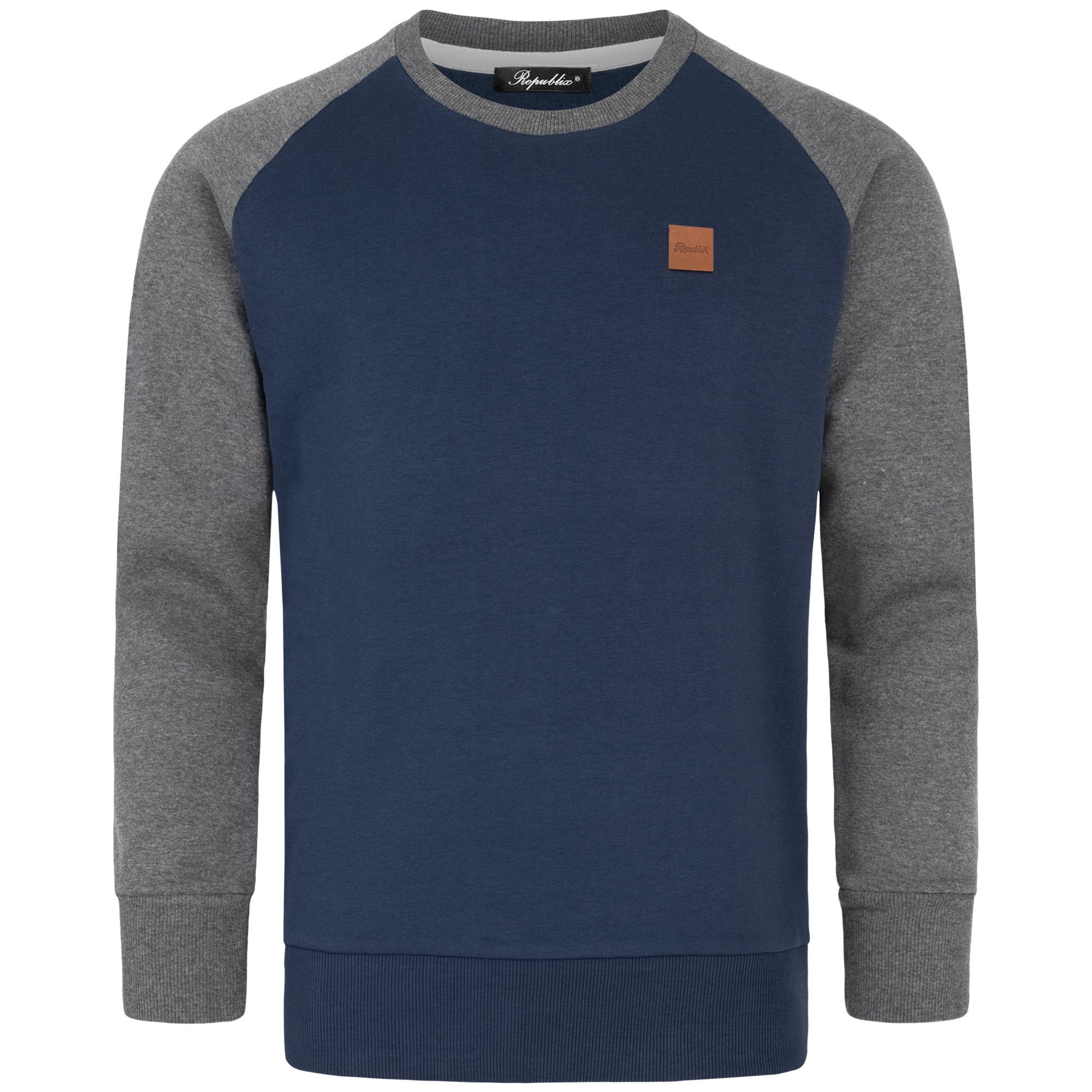 REPUBLIX Sweatshirt ADAM Herren Pullover mit Rundhalsausschnitt & Raglan-Är günstig online kaufen
