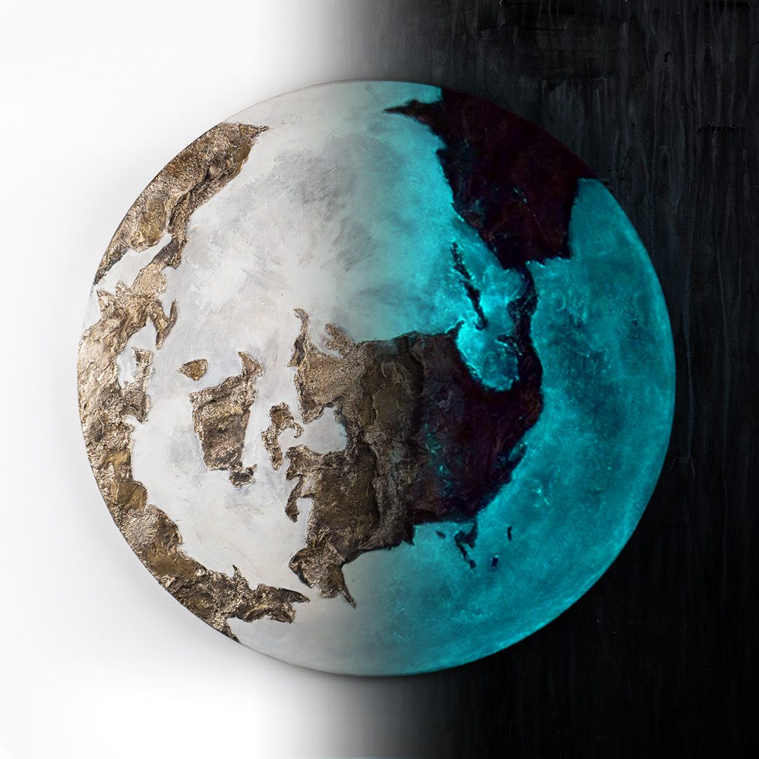 YS-Art Gemälde Planet, Erde, Neptun, Venus, günstig online kaufen