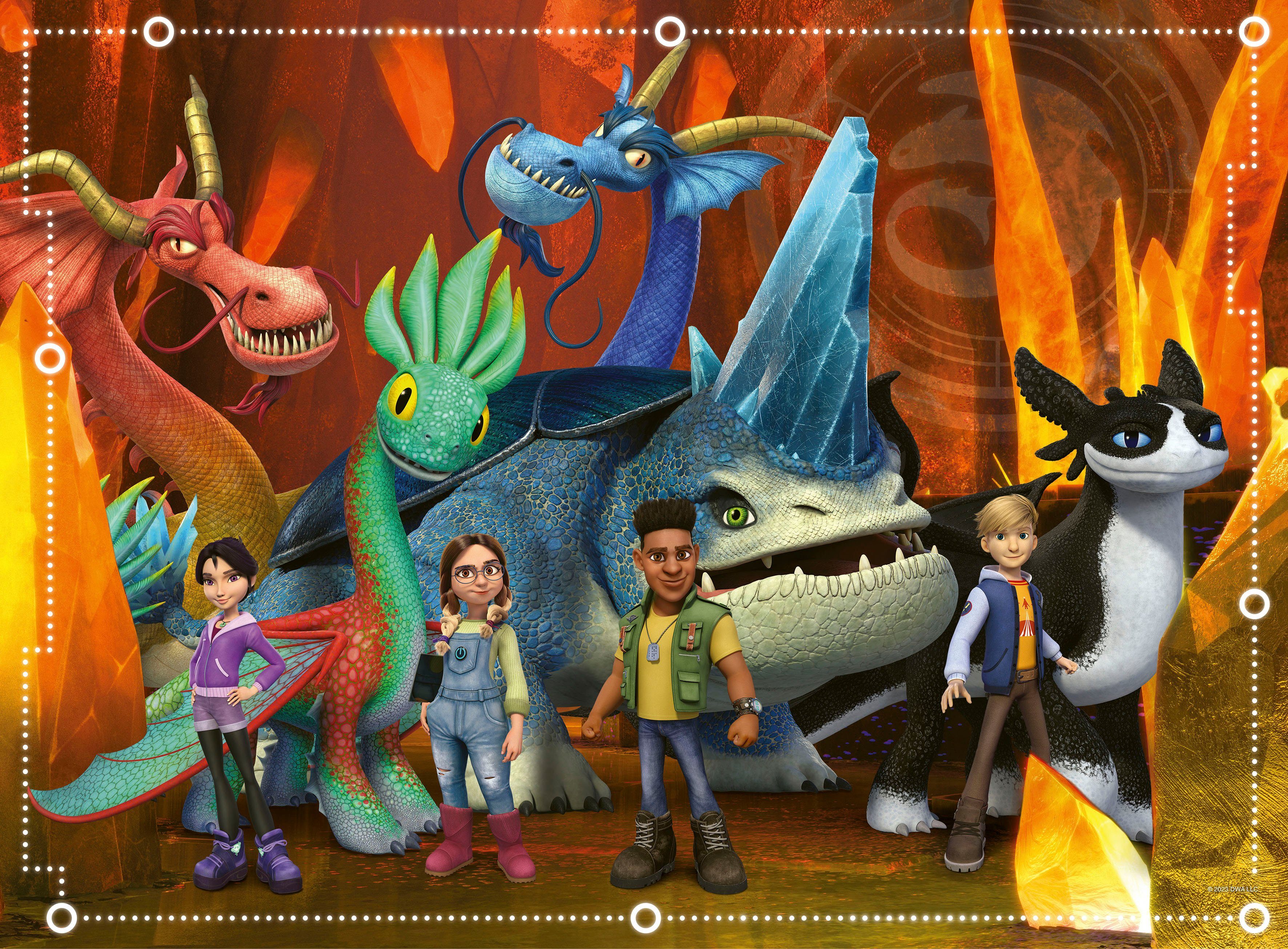 Ravensburger Puzzle Dragons: Die 9 Welten, 100 Puzzleteile, Made in Germany günstig online kaufen