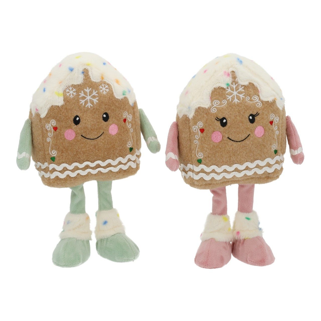 Wurm Weihnachtsfigur 10046702 - Lebkuchenhaus stehend 2 Stück, 18 x 27 x 9 cm (1 St)