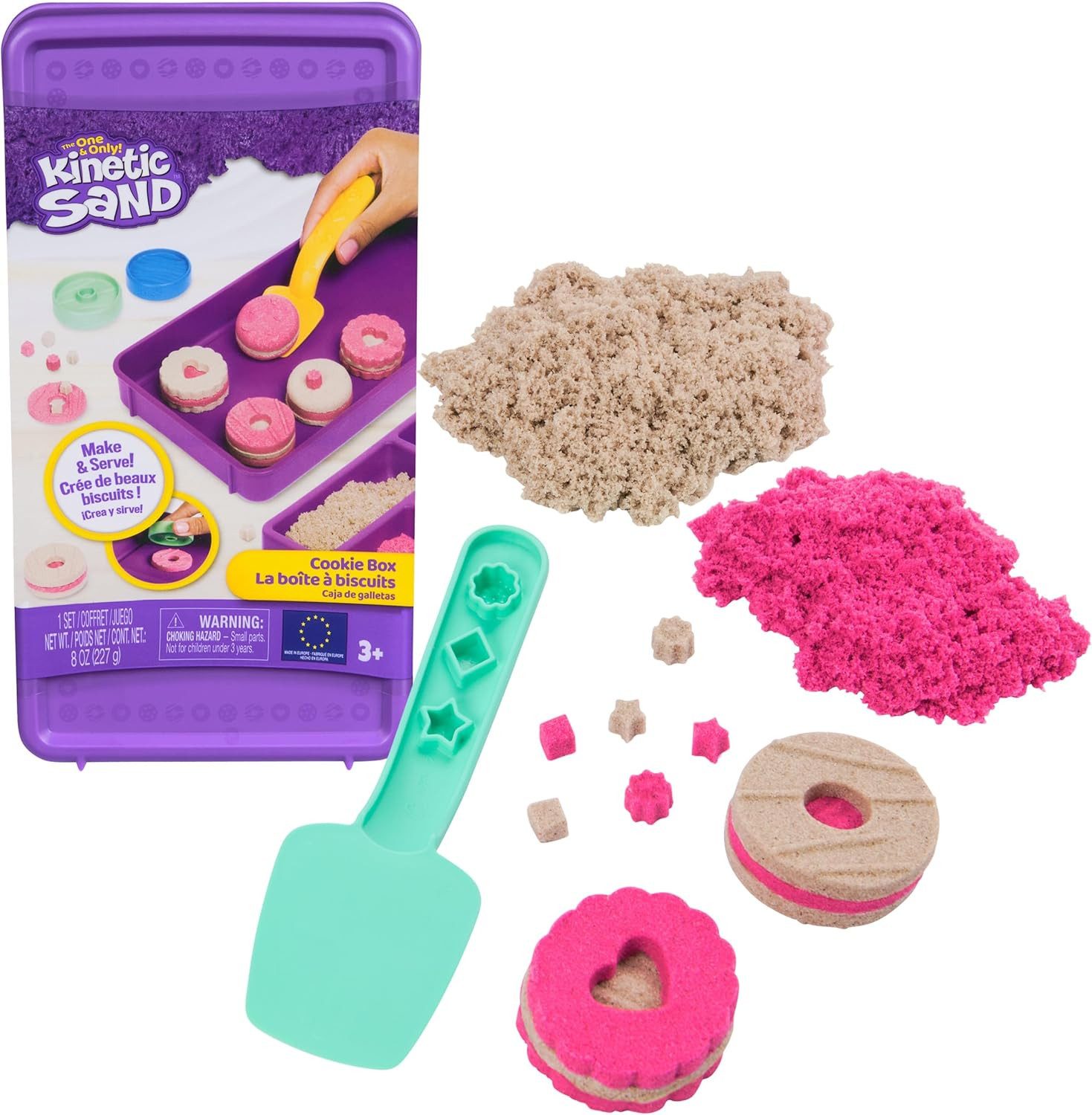 Spin Master Spiel Kinetic Sand Cookie Box Set – Spin Master, 227 g