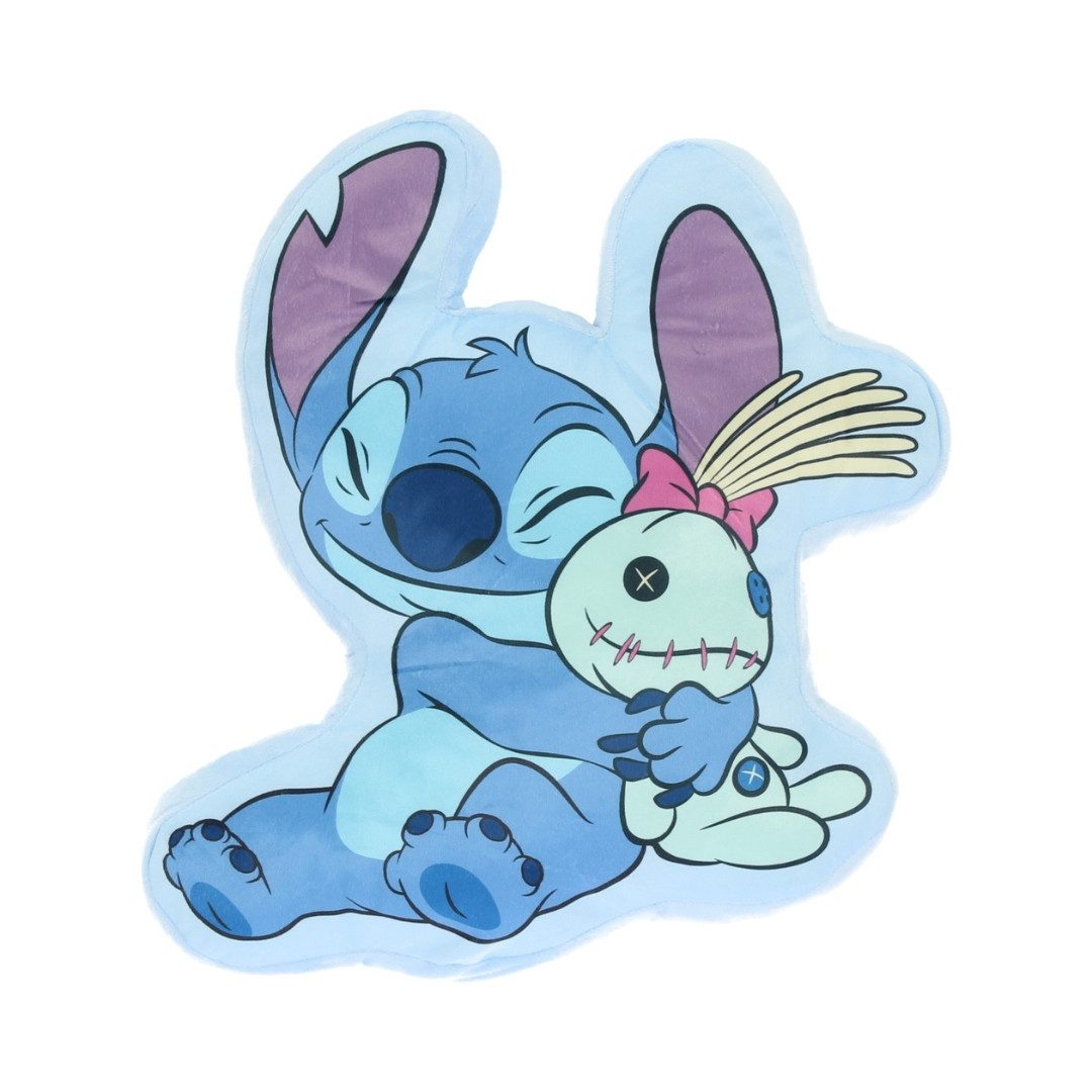Disney Dekokissen Lilo & Stitch Kissen 40 cm Kinder Dekokissen figürlich Kinderzimmer, blau