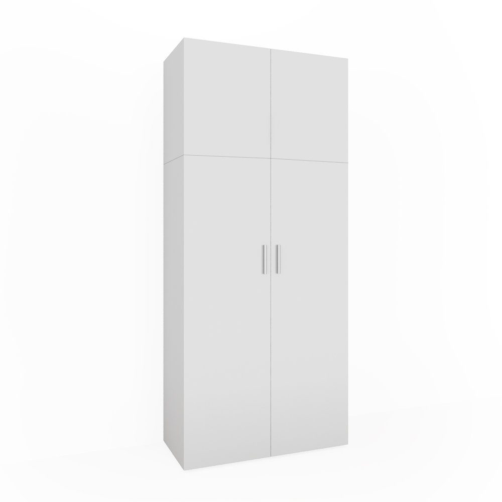 Vicco Aktenschrank Frank, Weiß/Weiß, 80 x 182.4 cm günstig online kaufen