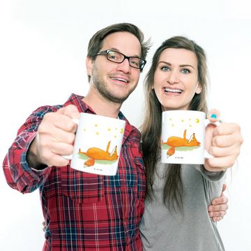 Mr. & Mrs. Panda Kinderbecher Fuchs Sterne - Weiß - Geschenk, Bruchsichere Tasse, Mond, Plastik Tas, Kunststoff, Förderung der Selbstständigkeit