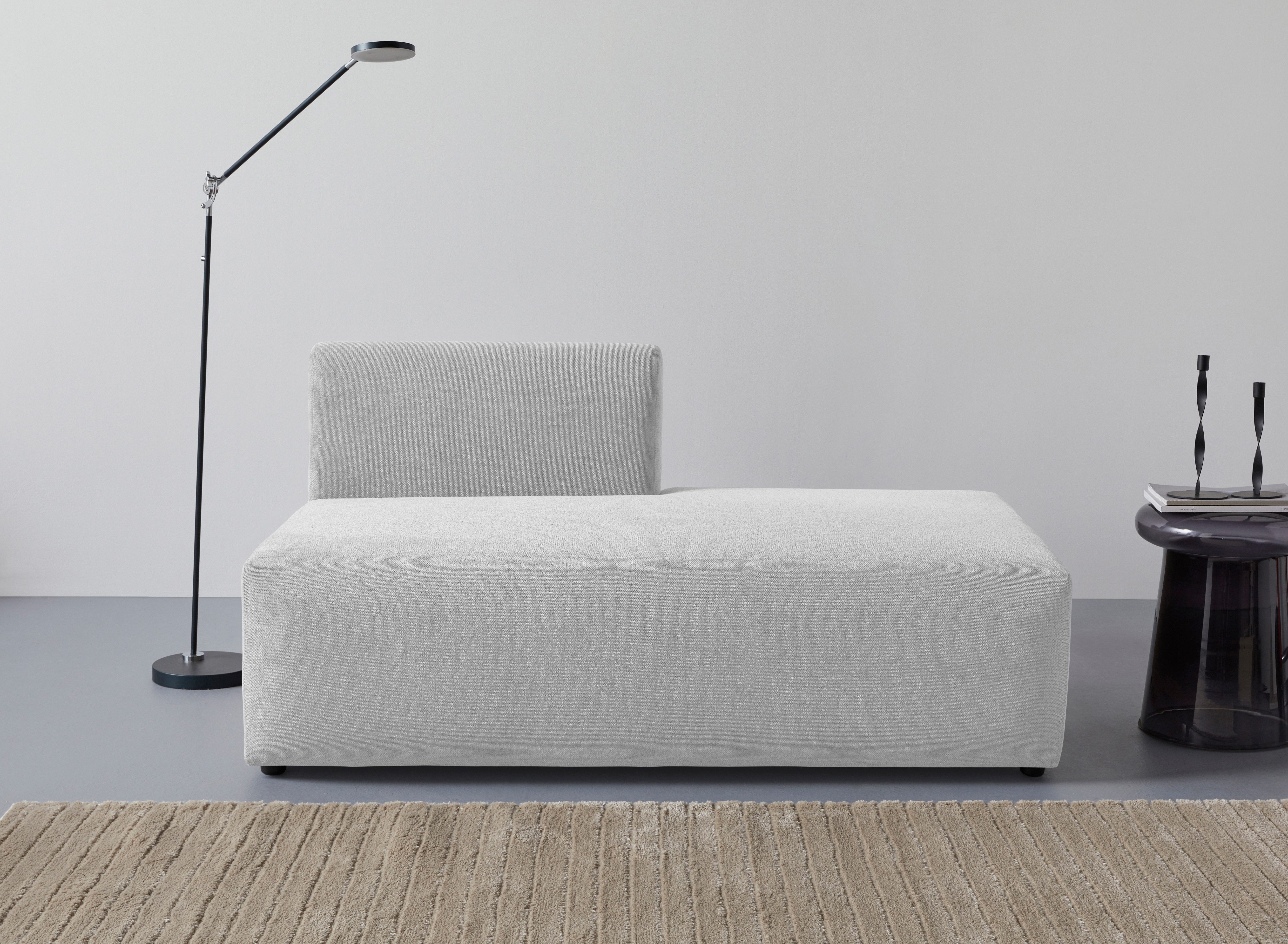 LeGer Home by Lena Gercke Chaiselongue LYZA Open end, Loungemöbel zum Relaxen, Maße B/T/H: 152/96/74 cm, als Modul oder separat verwendbar, für individuelle Zusammenstellung
