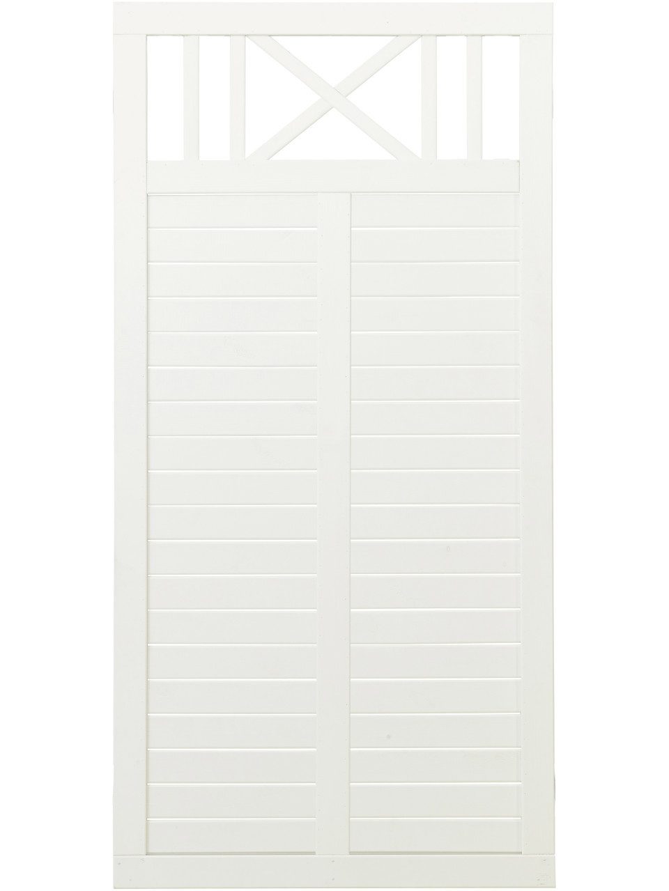PLUS Gartenzaun Plus Zaun Nostalgie 90 x 180 cm RAL 9010 Weiß