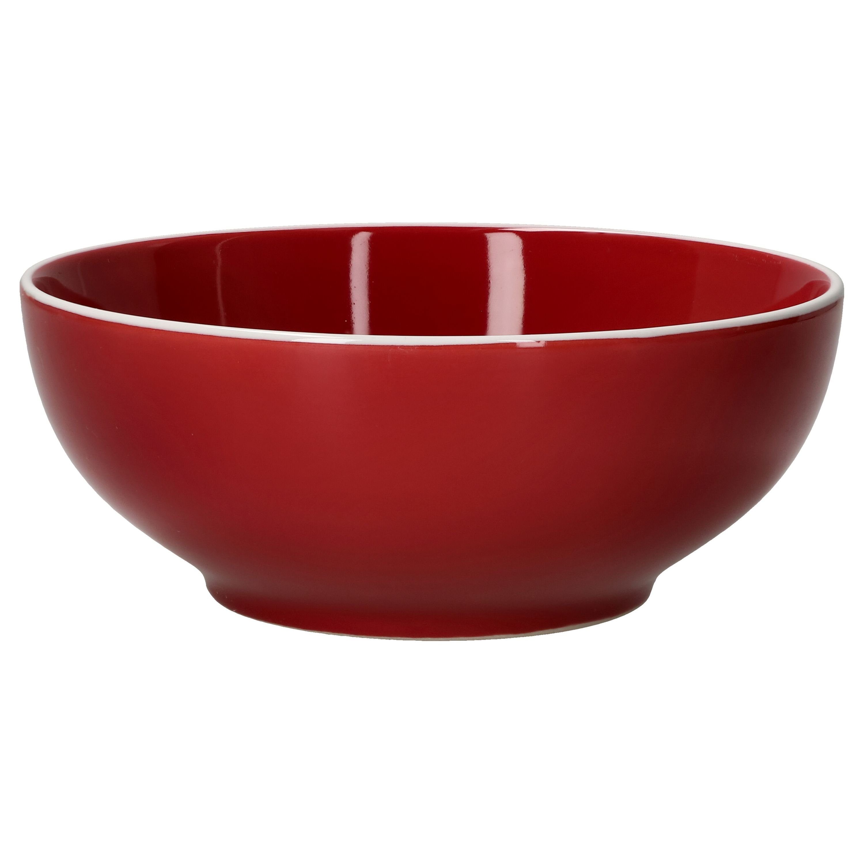 Servierschale Steingut Rot Linus - MamboCat Schale 4er 404135, Set