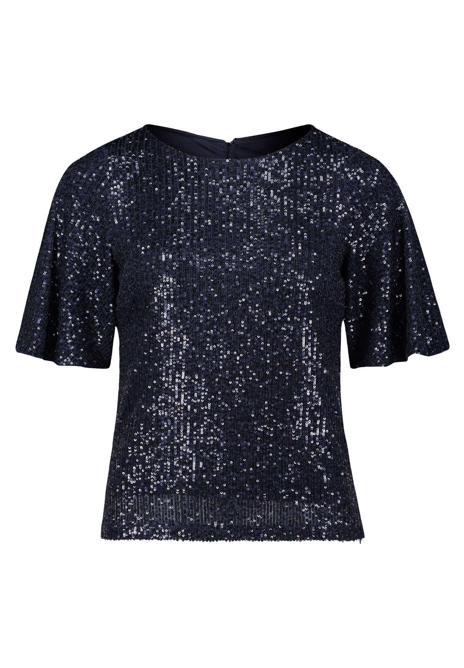 Vera Mont Kurzarmshirt Damen Pailletten-Bluse mit Flügelärmeln (1-tlg) Pail günstig online kaufen