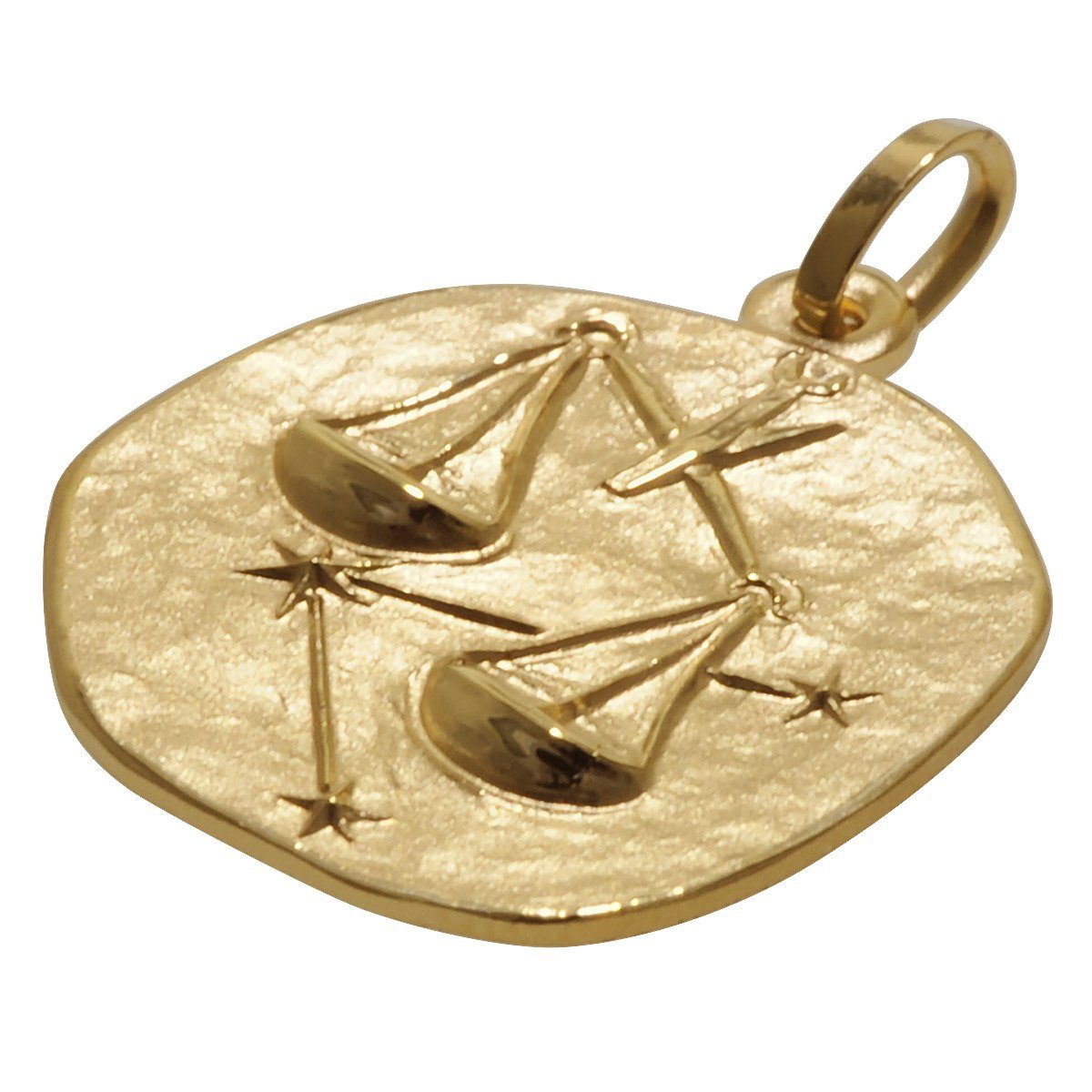 20 333 mm Gold trendor Sternzeichen- Waage Sternzeichenanhänger