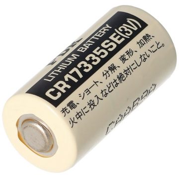 Sanyo Sanyo Lithium Batterie CR17335 SE Size 2/3A, ohne Lötfahnen CR17335SE Batterie, (3,0 V)
