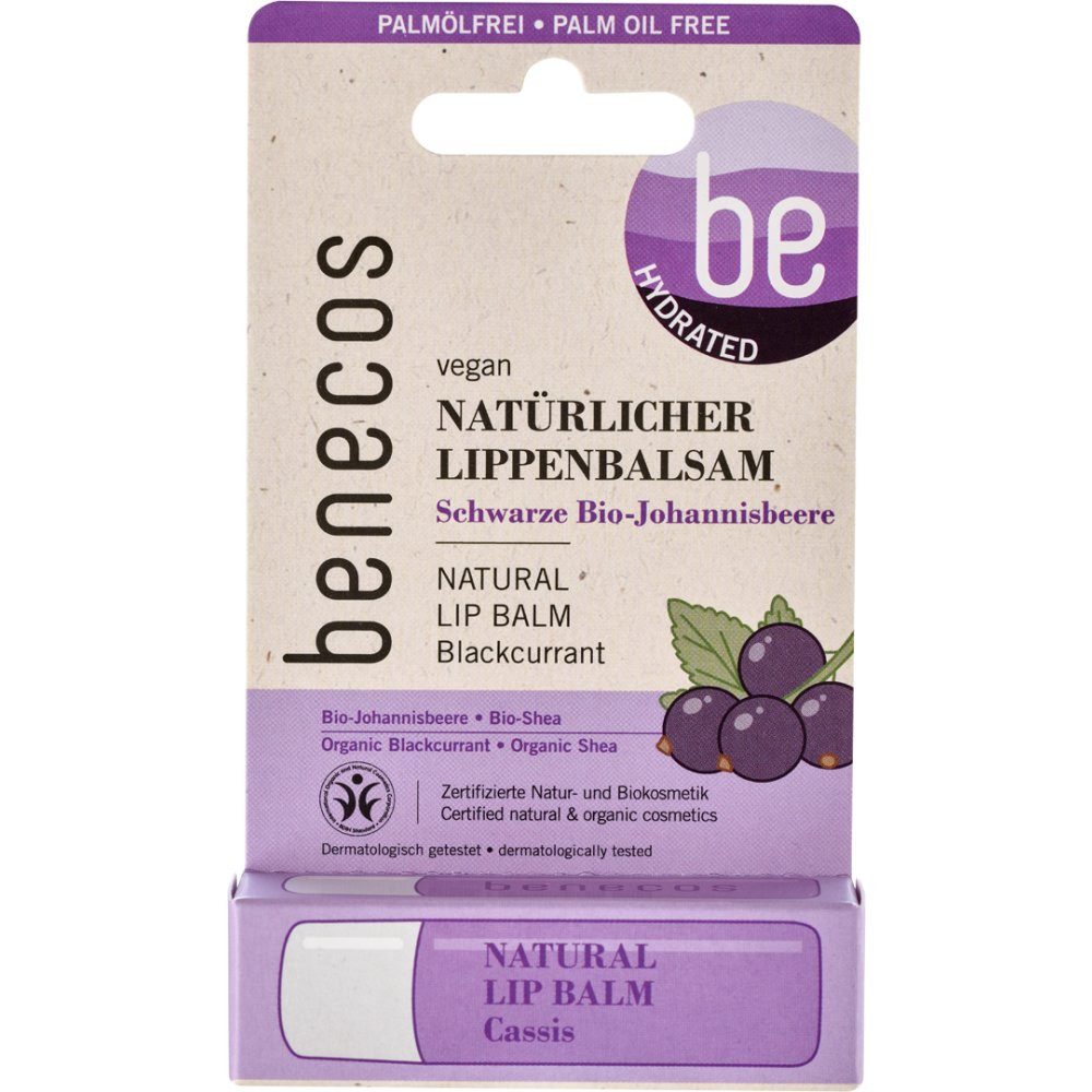 Benecos Gesichtspflege Lip Balm cassis, 4.8 g