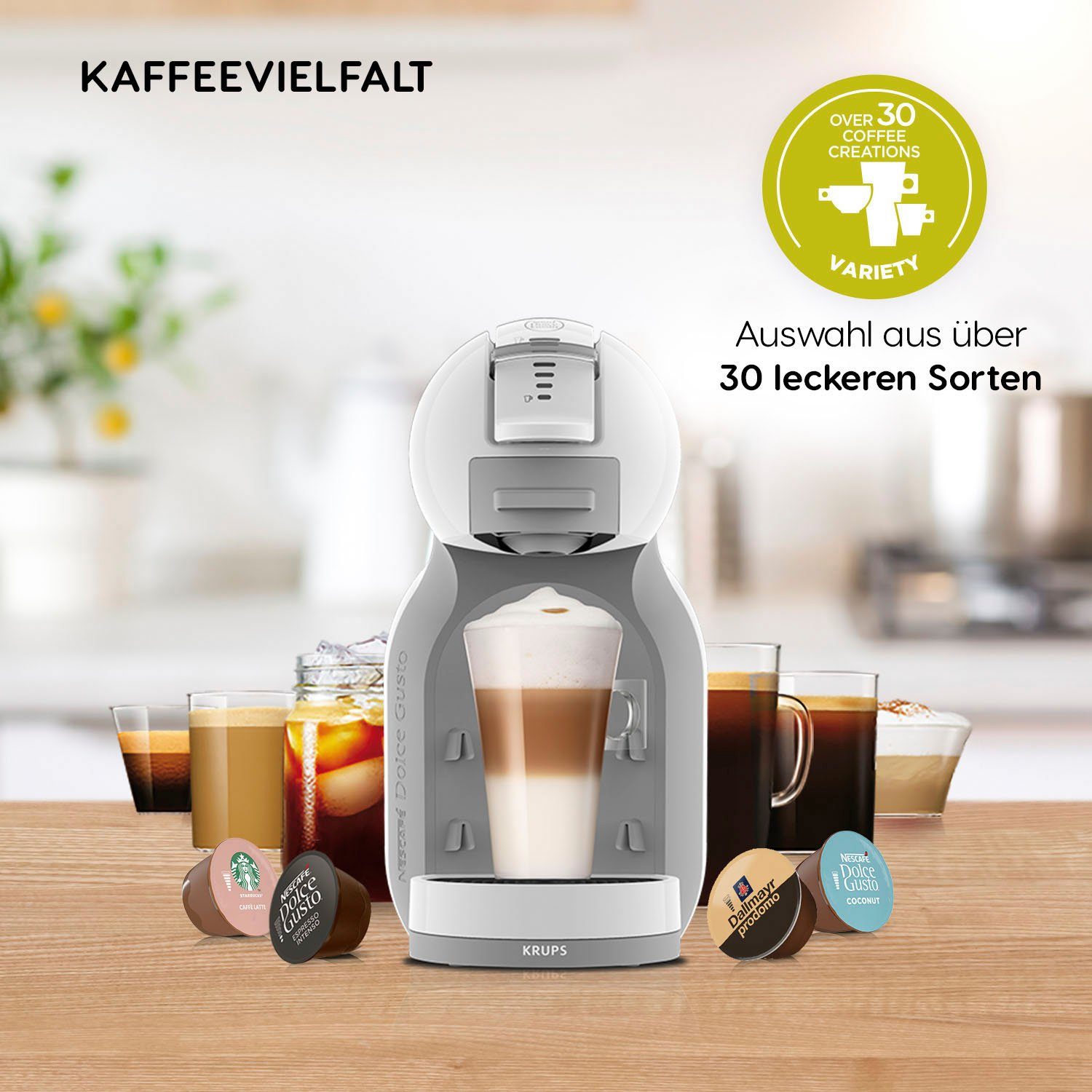 Abschaltung Dolce Kapselmaschine Gusto® NESCAFÉ® Mini jede Me, automatische Crema, samtige KP1201 Küche, in passt