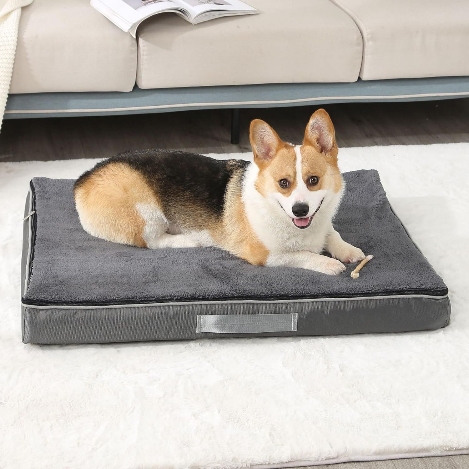STILVORA Tierbett 75X50X10 Hundebett abnehmbares Katzenbett,Memory Foam-Fül günstig online kaufen