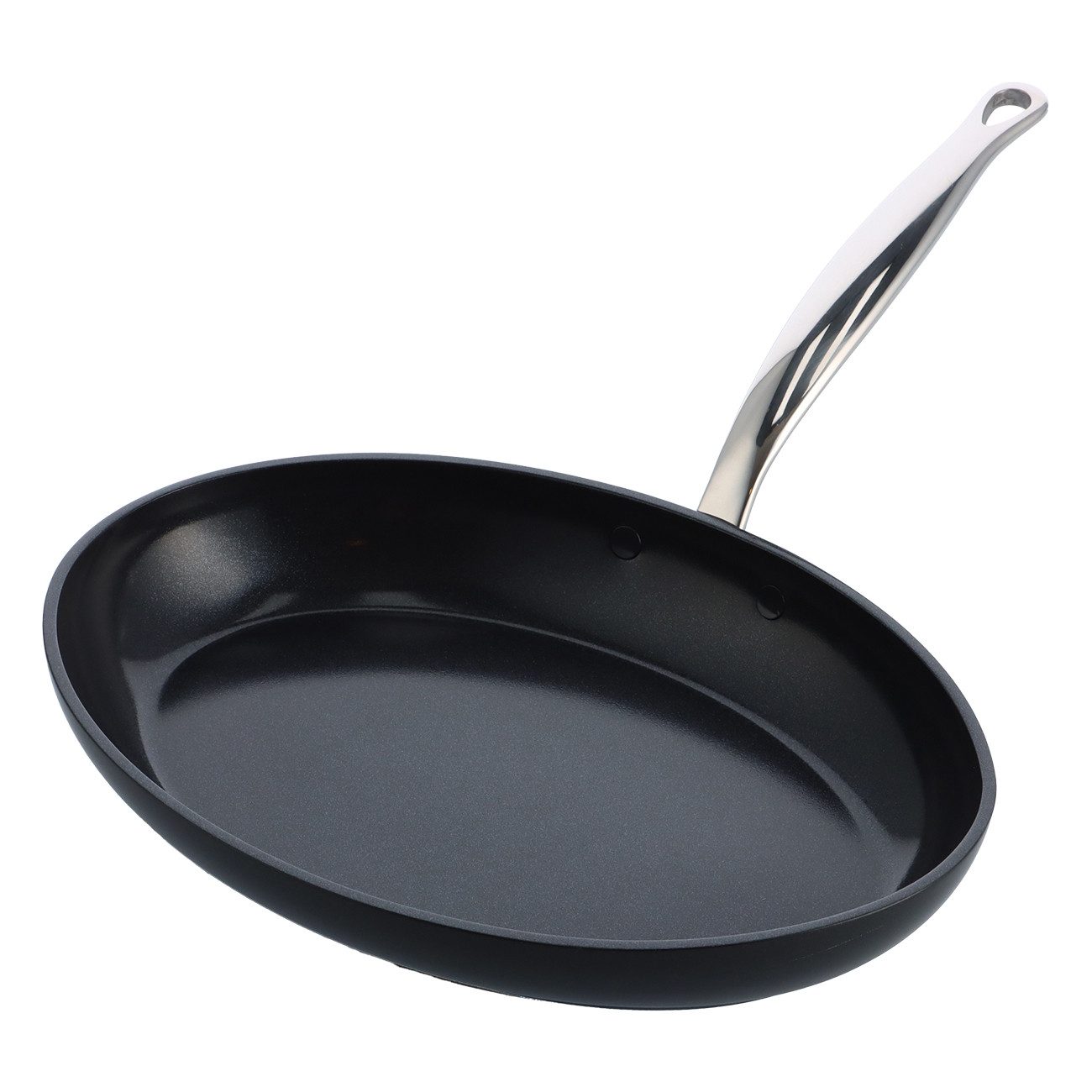 GREENPAN Fischpfanne Barcelona Pro Fischpfanne schwarz 33cm Spülmaschinengeeignet Antihaft, Aluminium, Keramik, kratzfest, Induktion, Backofengeeignet, Ø 33 cm Fischpfanne