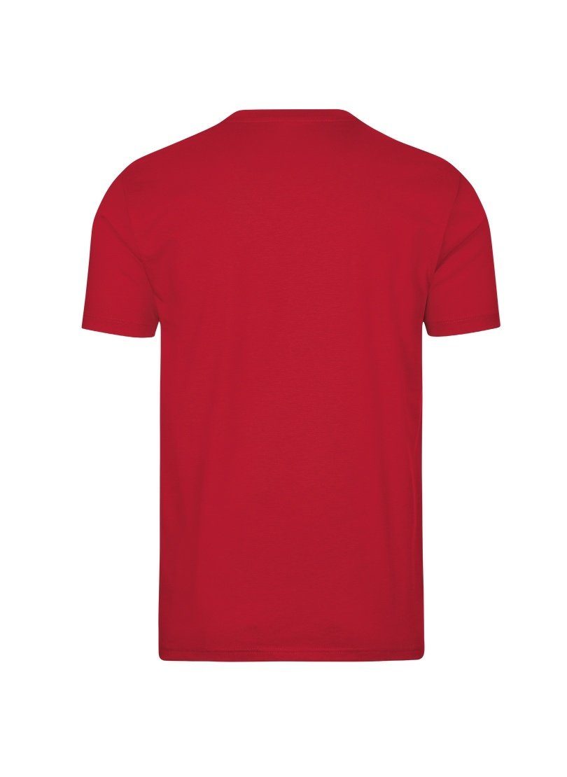T-Shirt DELUXE T-Shirt Baumwolle kirsch TRIGEMA Trigema