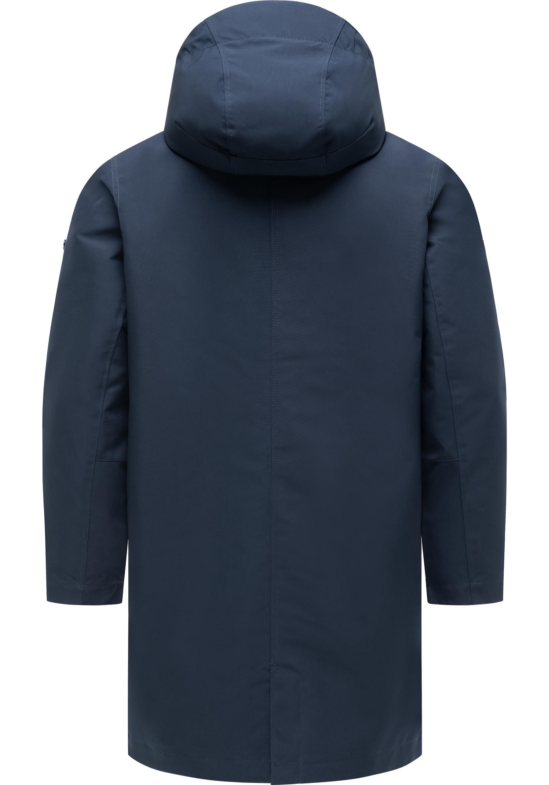 Ragwear Funktionsmantel Mr Them Long Light YOUMODO Funktioneller Übergangsmantel mit Kapuze