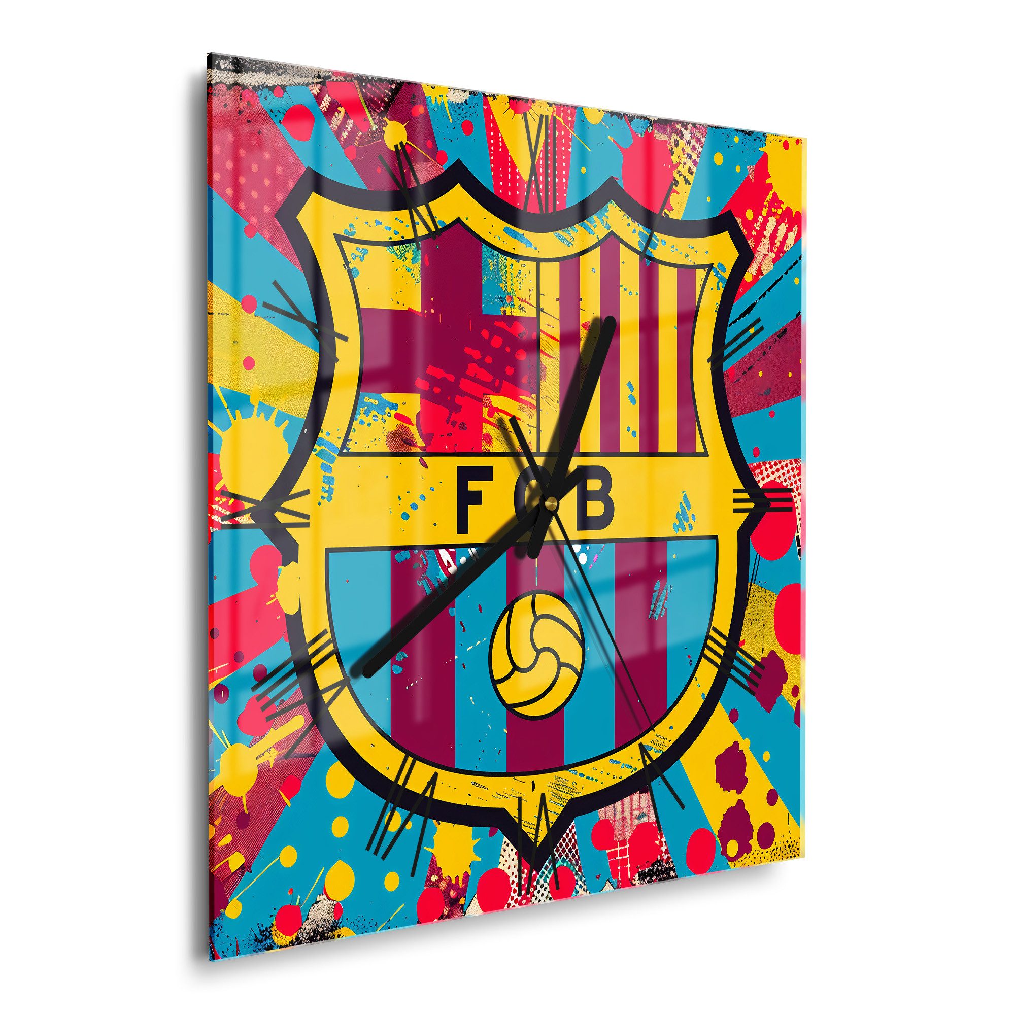 DEQORI Wanduhr 'Wappen FC Barcelona' (Glas günstig online kaufen