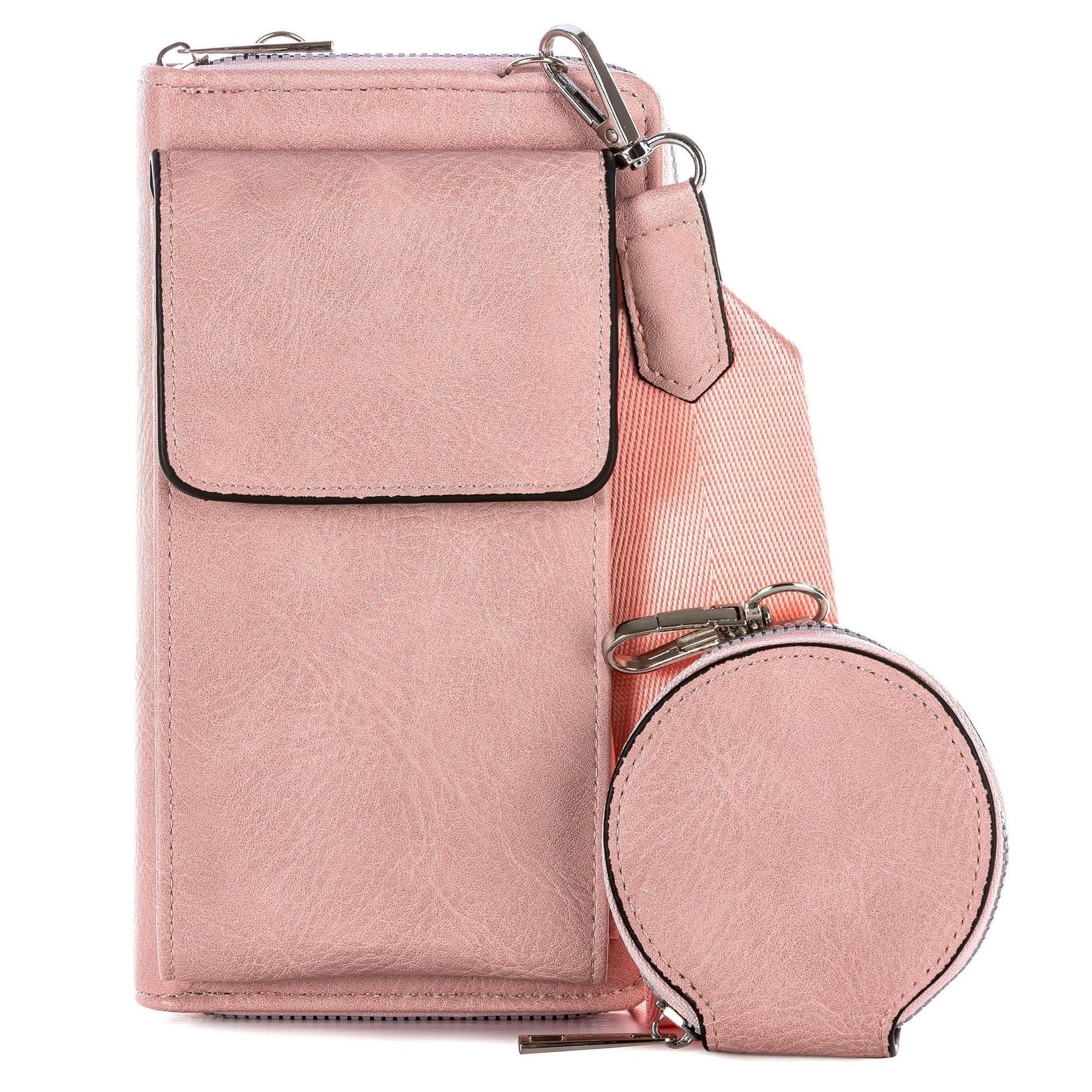 LOREZA Umhängetasche Damen Tasche Umhängetasche 2-Teilig Geldbörse Handytas günstig online kaufen