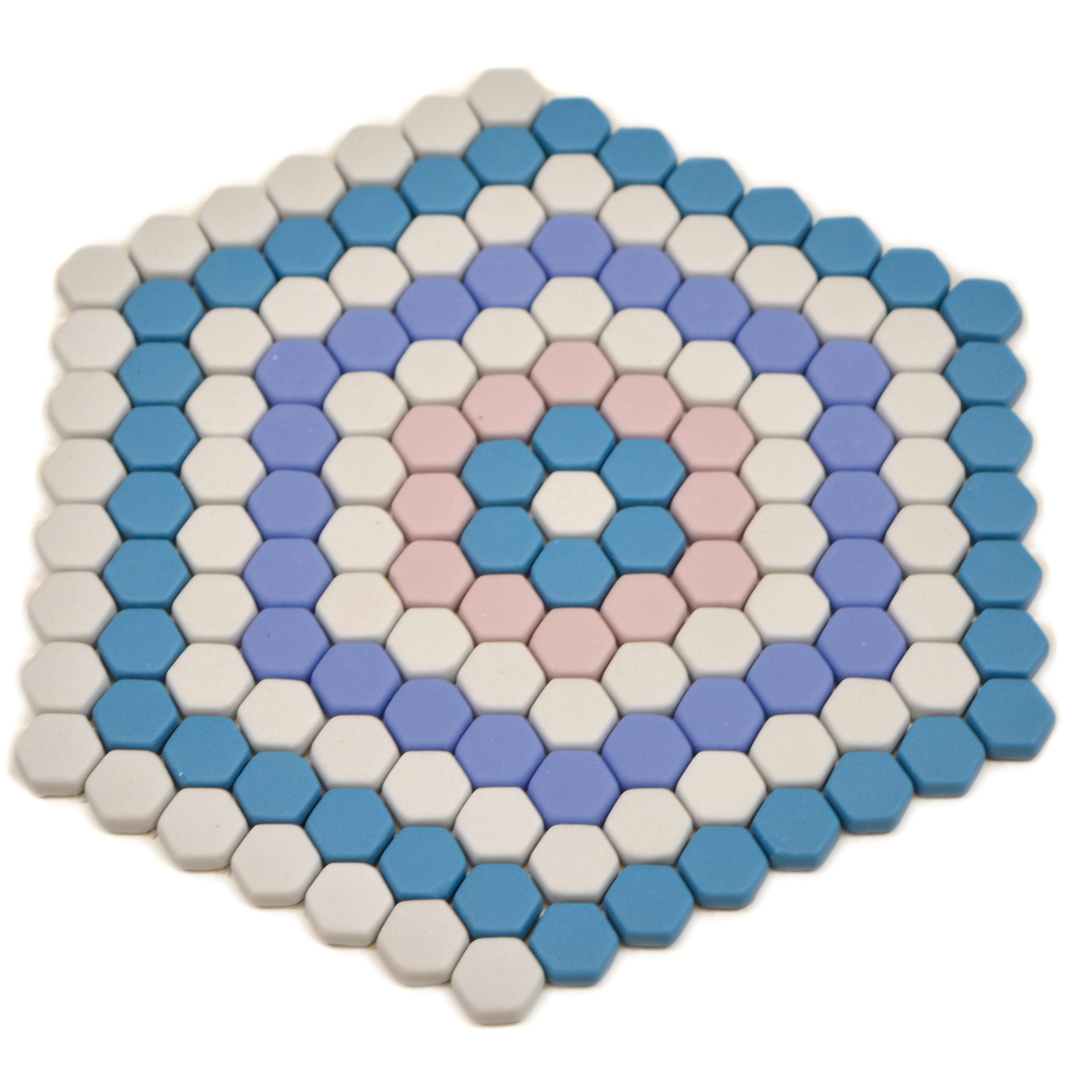 Mosafil Mosaikfliesen Glas Mosaikfliesen Eco Bahamas, Glas-Ecoglas 17.800x18.000, weiß-blau-rosa, Eco Glas - Frostsicher - Wasserfest