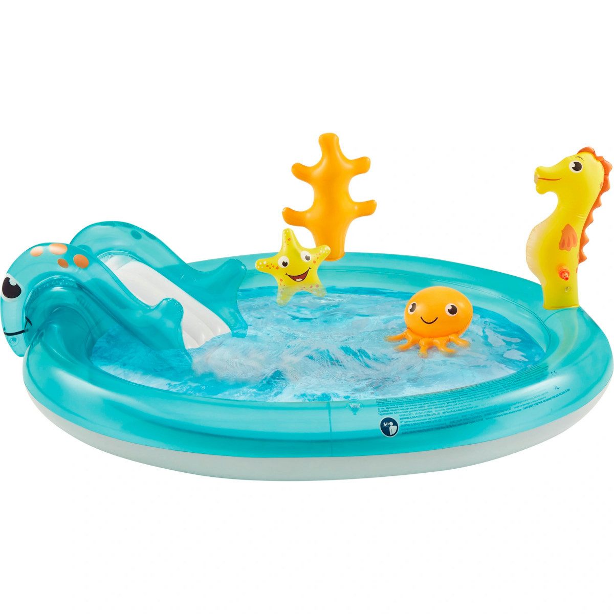 Happy People Planschbecken Kinderpool Ocean (150x18cm), mit Sprühfunktion