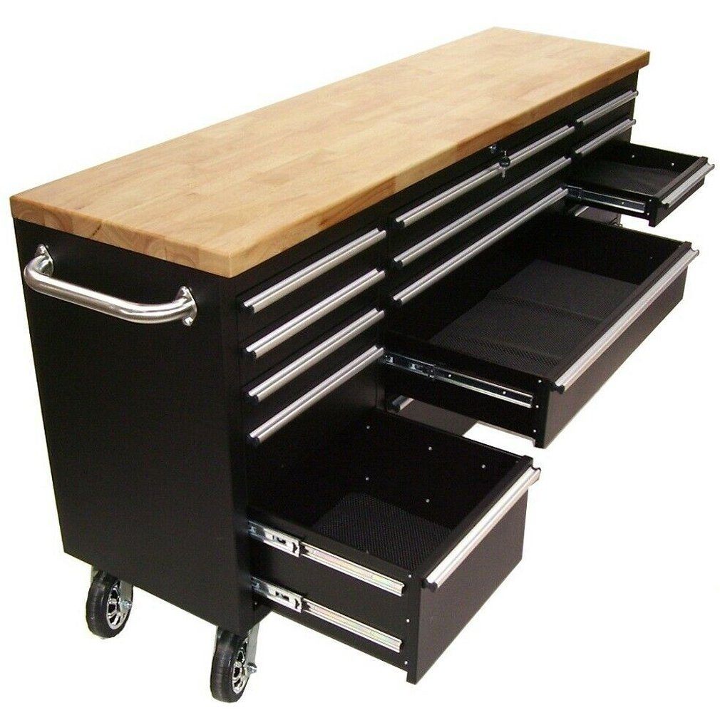Apex Werkstattwagen Werkstattwagen Werkbank 66061 Werkzeugwagen XXL 15 Werktisch fahrbar