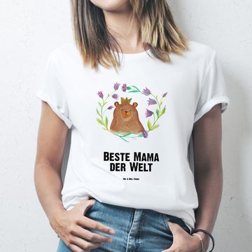 Mr. & Mrs. Panda T-Shirt Bär Königin - Weiß - Geschenk, Jubiläum, Schlafshirt, Shirt, beste Ma (1-tlg)