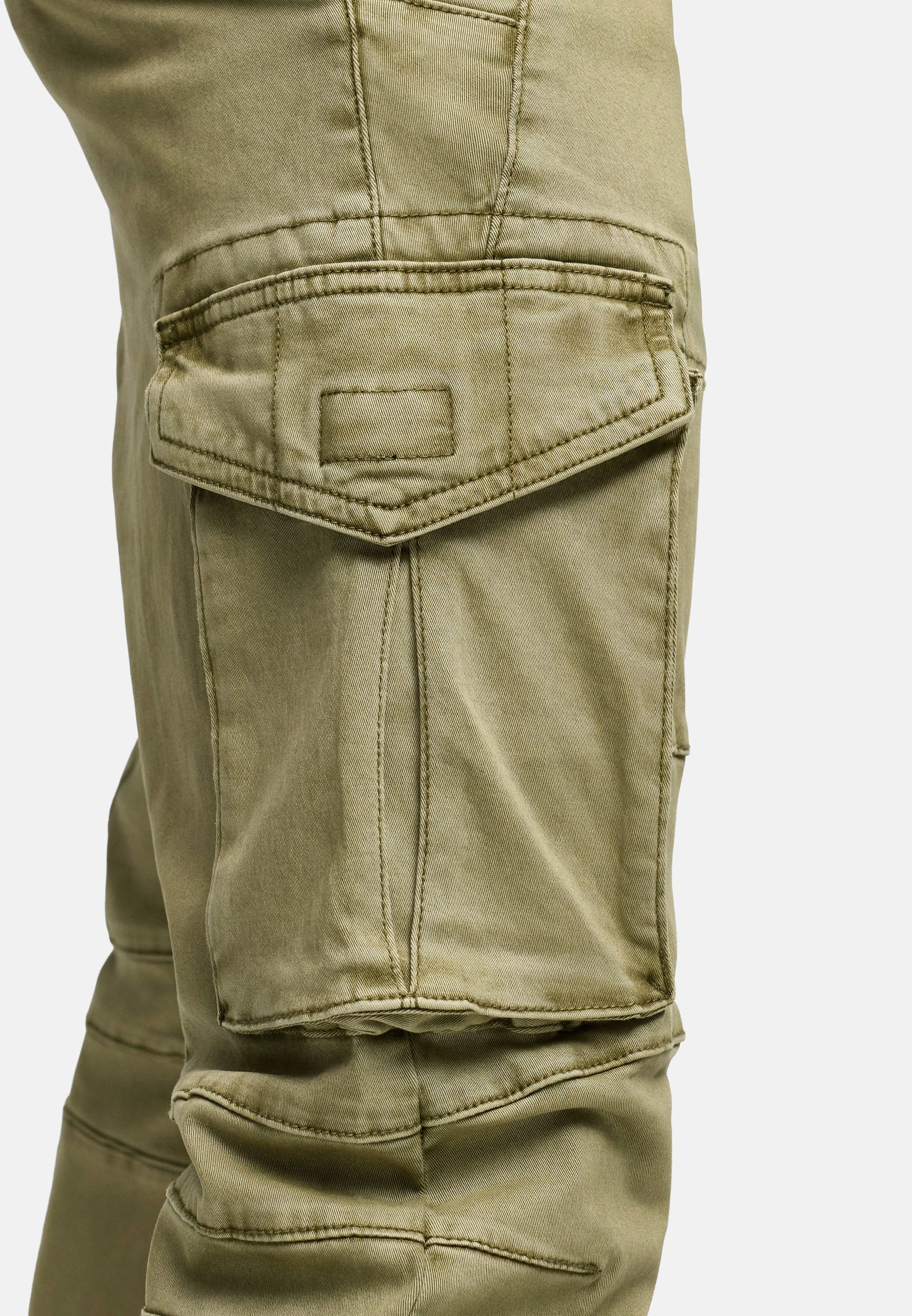 Indicode Cargohose Herren Alex Cargo Hose Herrenhose mit 6 praktischen Taschen
