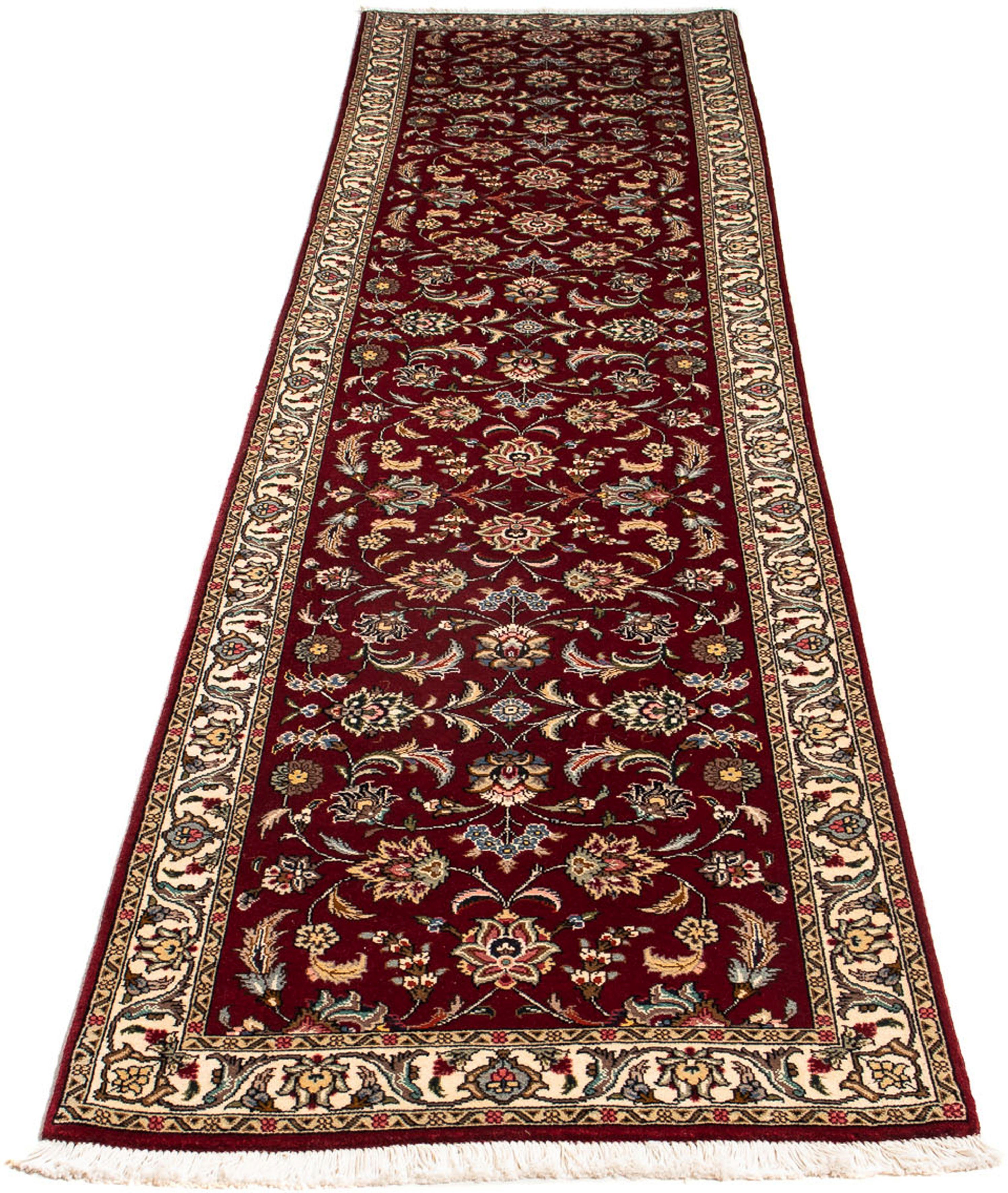 Täbriz - Orientteppich rechteckig, 75 - Handgeknüpft, 316 7 mm, Zertifikat - - x dunkelrot, cm Royal Wohnzimmer, Höhe: Perser morgenland, mit Einzelstück