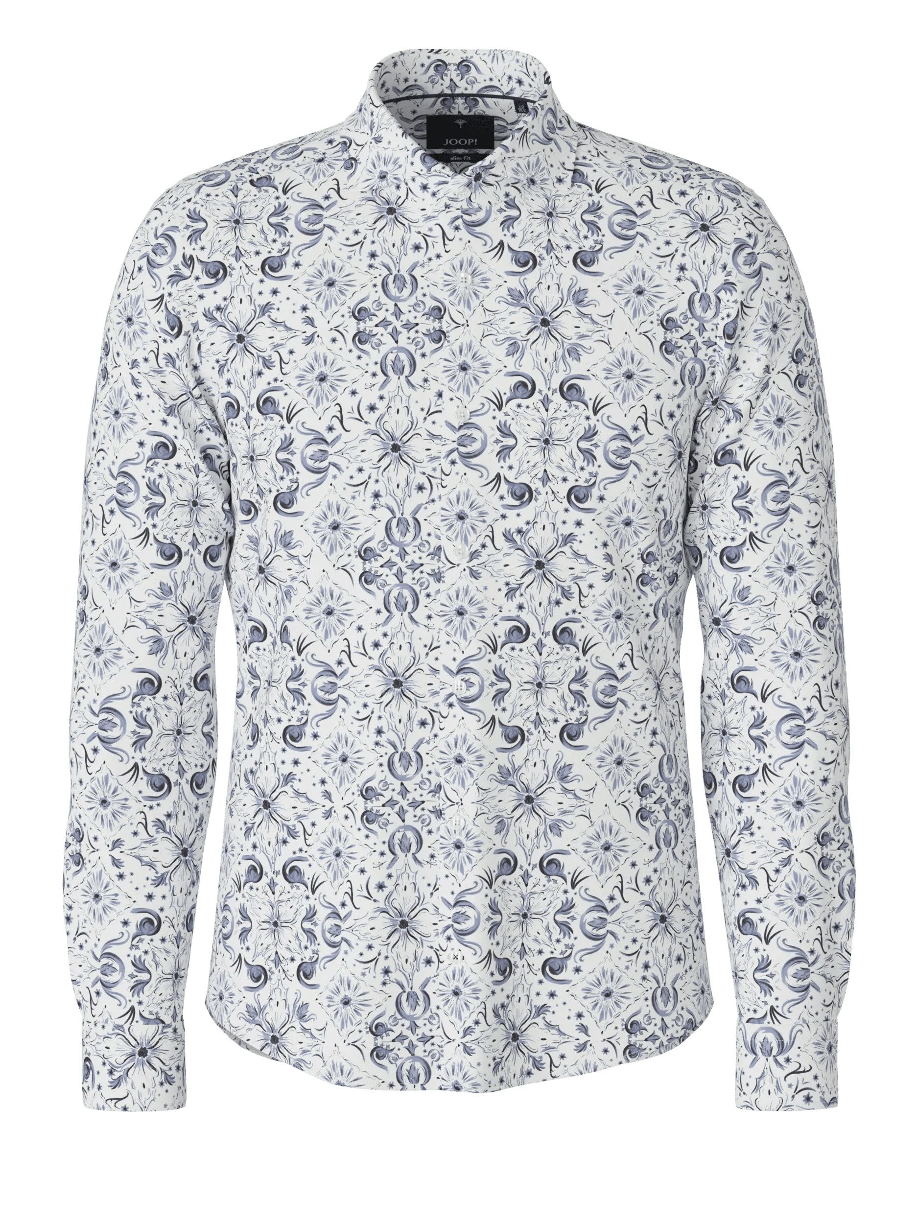 JOOP! Langarmhemd Pai mit floralem Muster, slim fit
