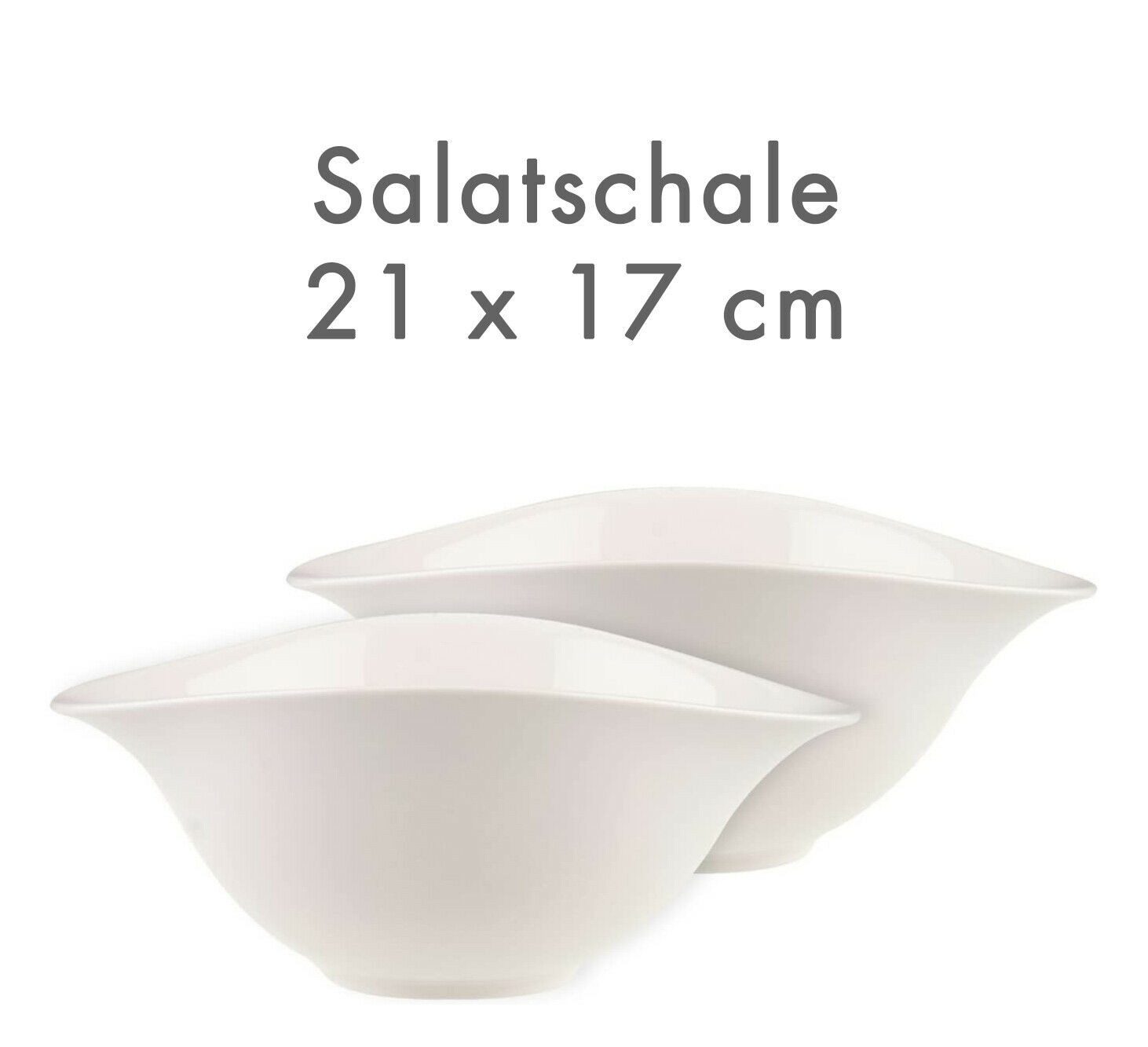 Villeroy & Boch Teller Villeroy & Boch Pasta-Set Vapiano oval weiß Premium-Porzellan 4-teilig, (1 St), Stoß- und Schlagfeste Kanten – Bild 4 von 5