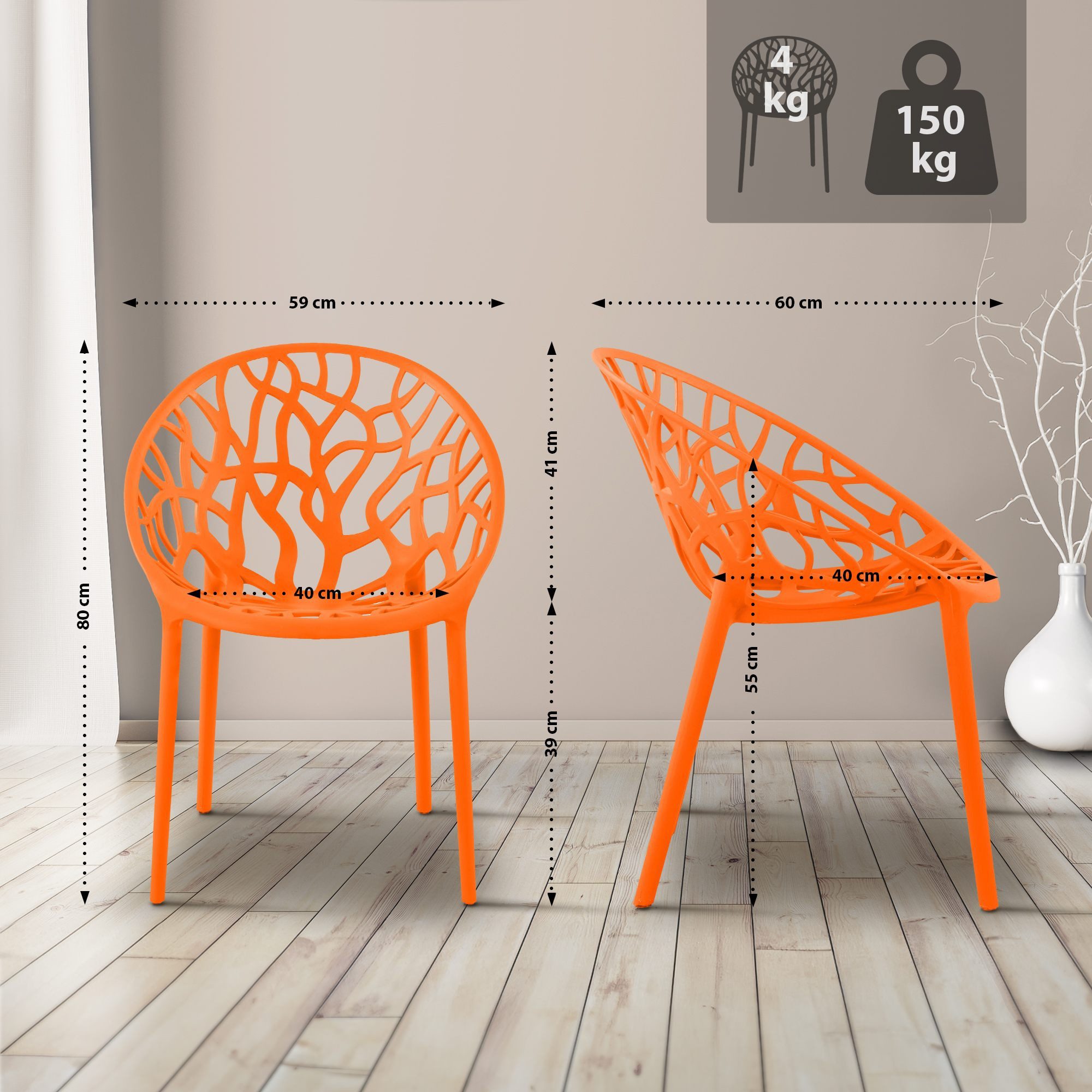 CLP Gartenstuhl Hope, Outdoor, Kunststoff, stapelbar günstig online kaufen