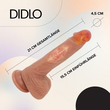 DIDLO Dildo Dildo mit Stossfunktion, mit Stossfunktion I XXL Dildo für Frauen I Test Note: „SEHR GUT“