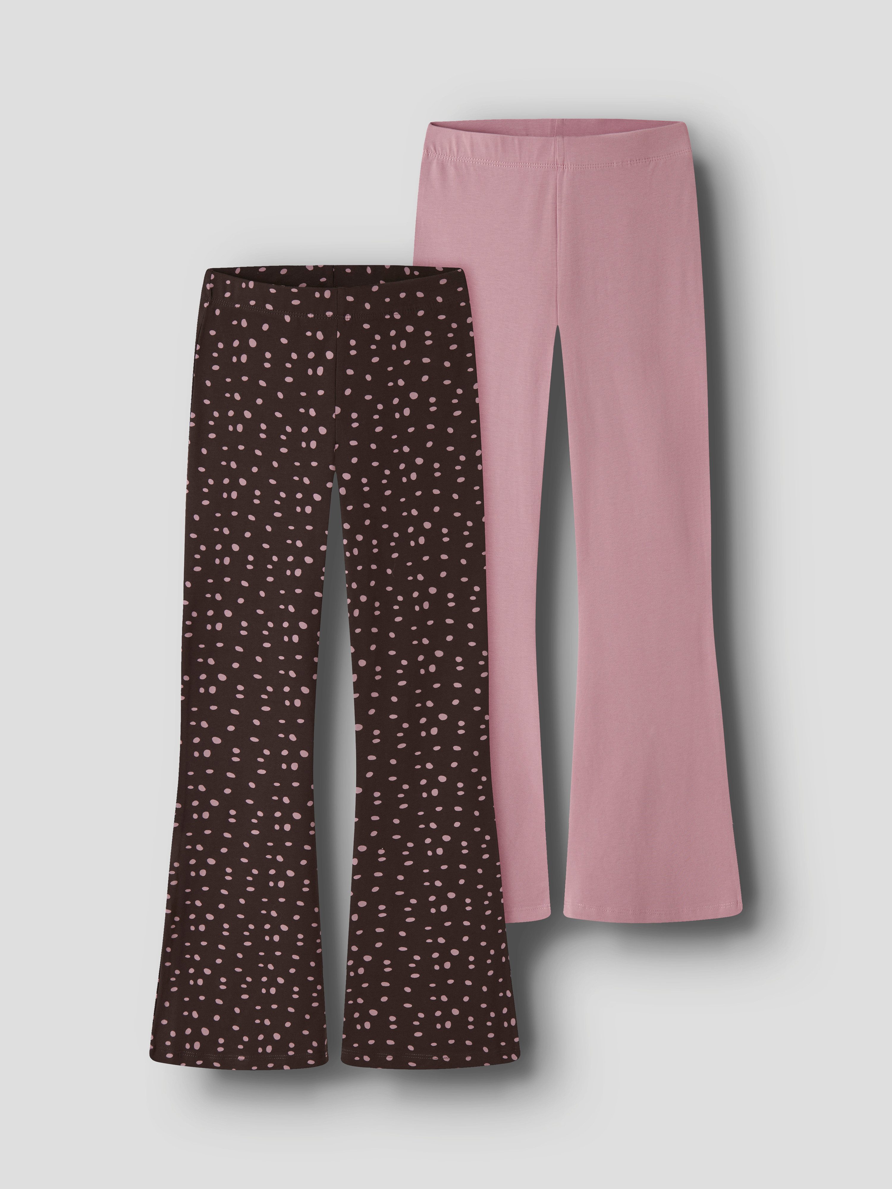Name It Leggings NKFNILAS 2P PANT (Packung, 2-tlg) Baumwollmischung, regular fit