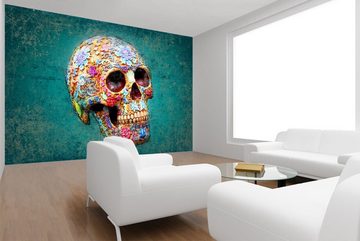 WandbilderXXL Fototapete Flowers And Death, glatt, Kult & Kultur, Vliestapete, hochwertiger Digitaldruck, in verschiedenen Größen