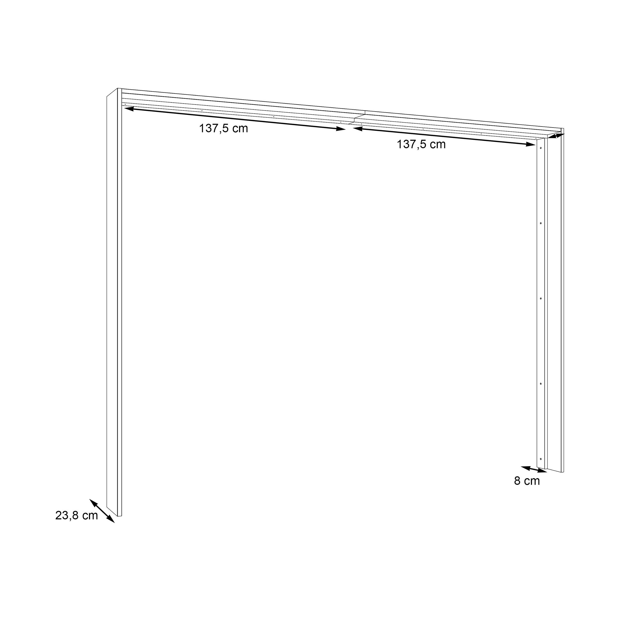 freiraum Passepartout Passepartout in Schwarz - 279,4x214,4x23,8cm (BxHxT)