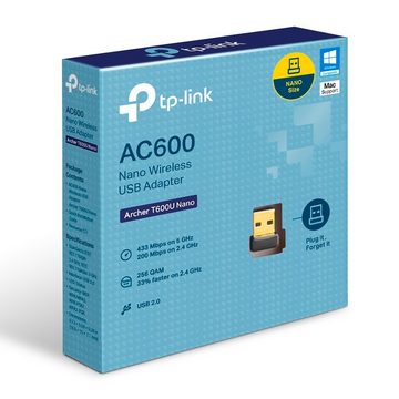 tp-link Archer T600U Nano AC600 WLAN USB Stick (433 MBit/s) Reichweitenverstärker