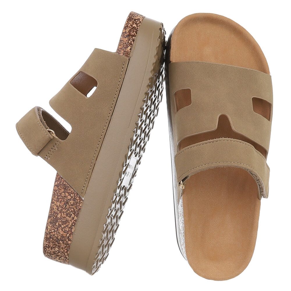 Ital-Design Bequemer Damen-Sandale mit Hochsohle für günstig online kaufen