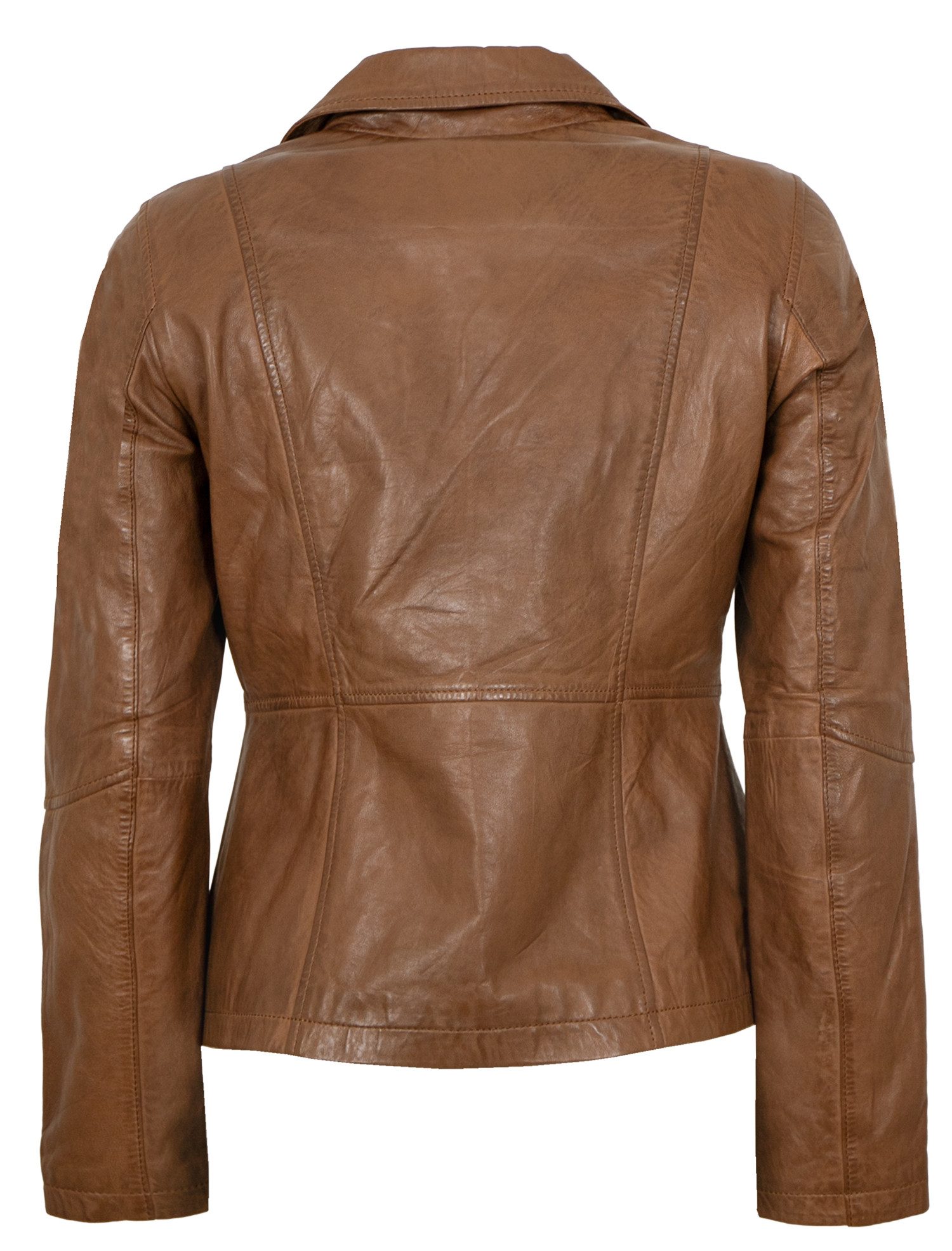 Otto Kern Lederjacke Lotta OTTO KERN - Damen Lederjacke Lammnappa cognac