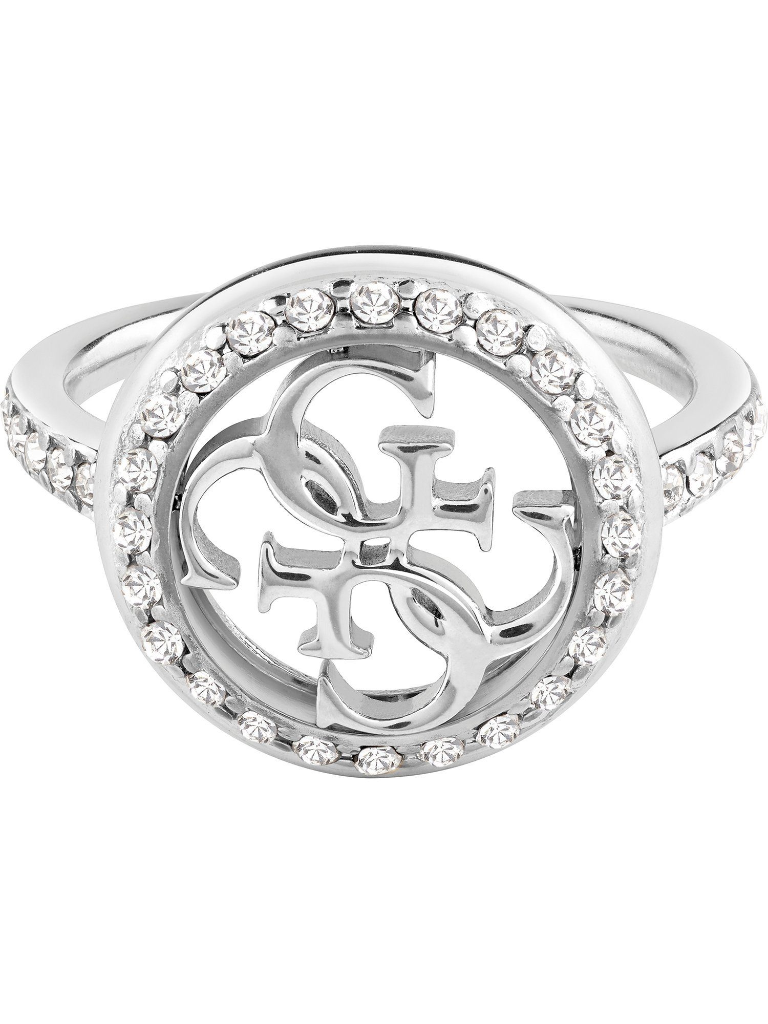 Guess Fingerring Guess Damen-Damenring Edelstahl Zirkonia, Zirkonia