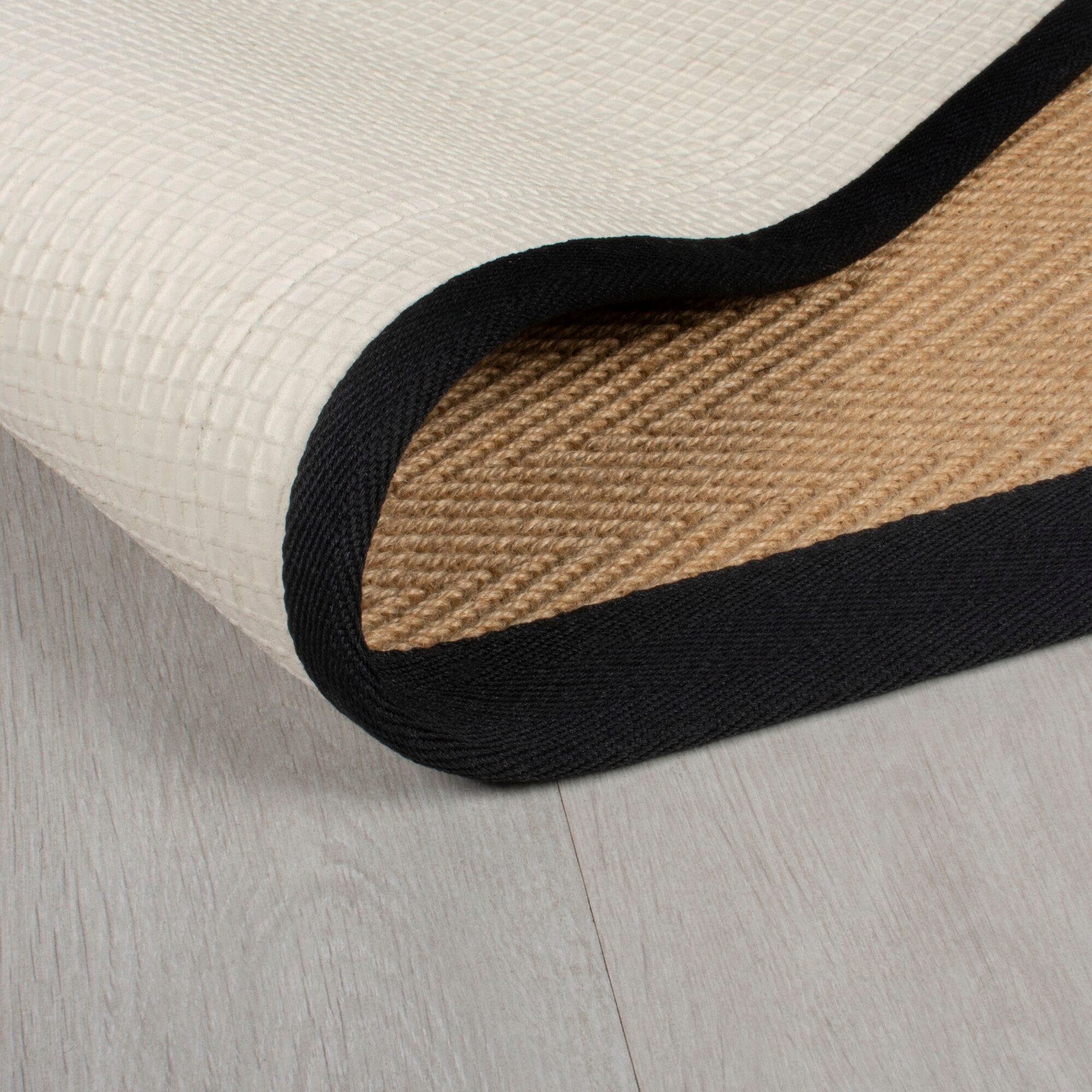 FLAIR RUGS Läufer Kira mit Fischgrätmuster, aus Jute, rechteckig, Höhe: 3 mm