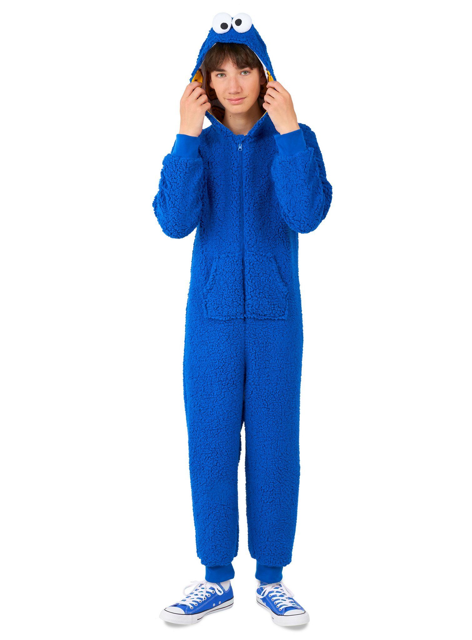 Kostüm Krümelmonster Onesie für Kinder