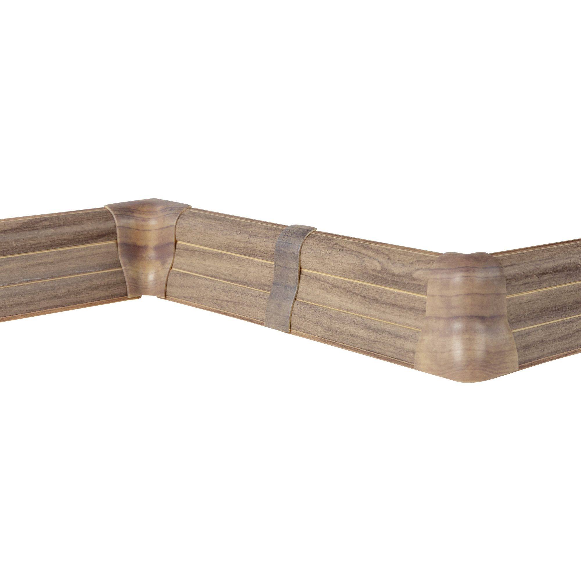 SN DECO GROUP Sockelleisten-Endkappe SN Deco - Sockelleisten Endkappen, 4 Stück Endkappen fur SN Deco VKP Sockelleisten (2 links + 2 Rechts), Kunststoff (PVC)