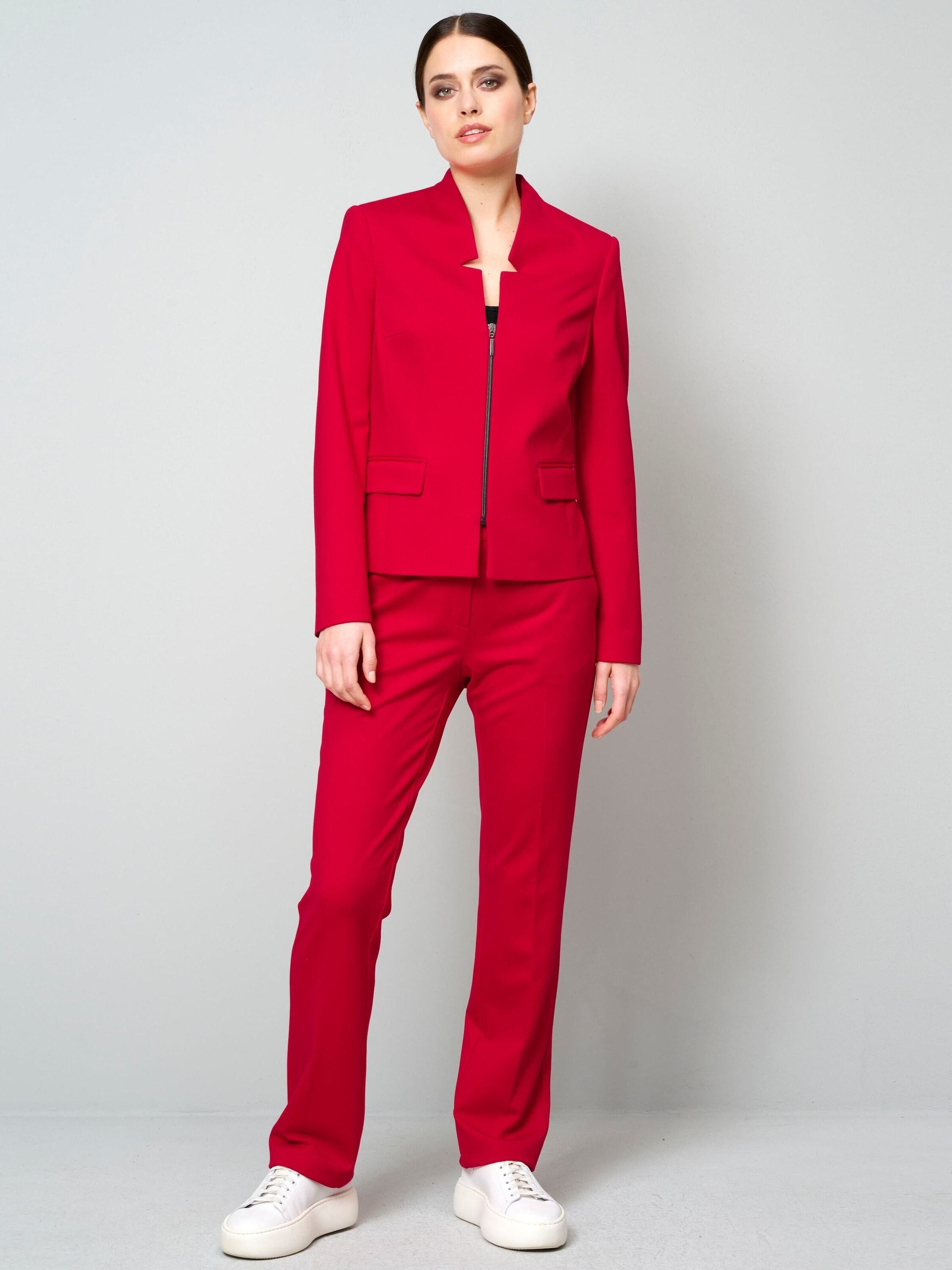 Alba Moda Kurzblazer Blazer mit Reißverschluss