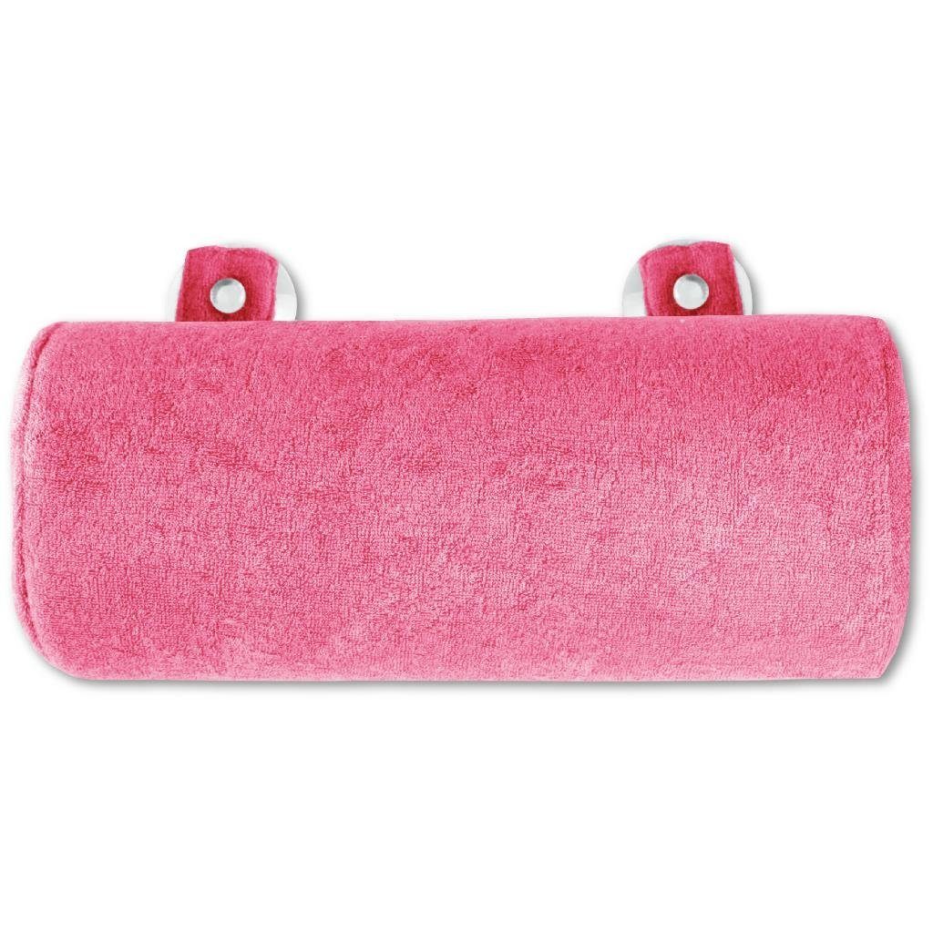 Kopfkissen, Bestlivings, Badewannenkissen, Nackenrolle in 11x25cm, Kissen für die Badewanne Pink