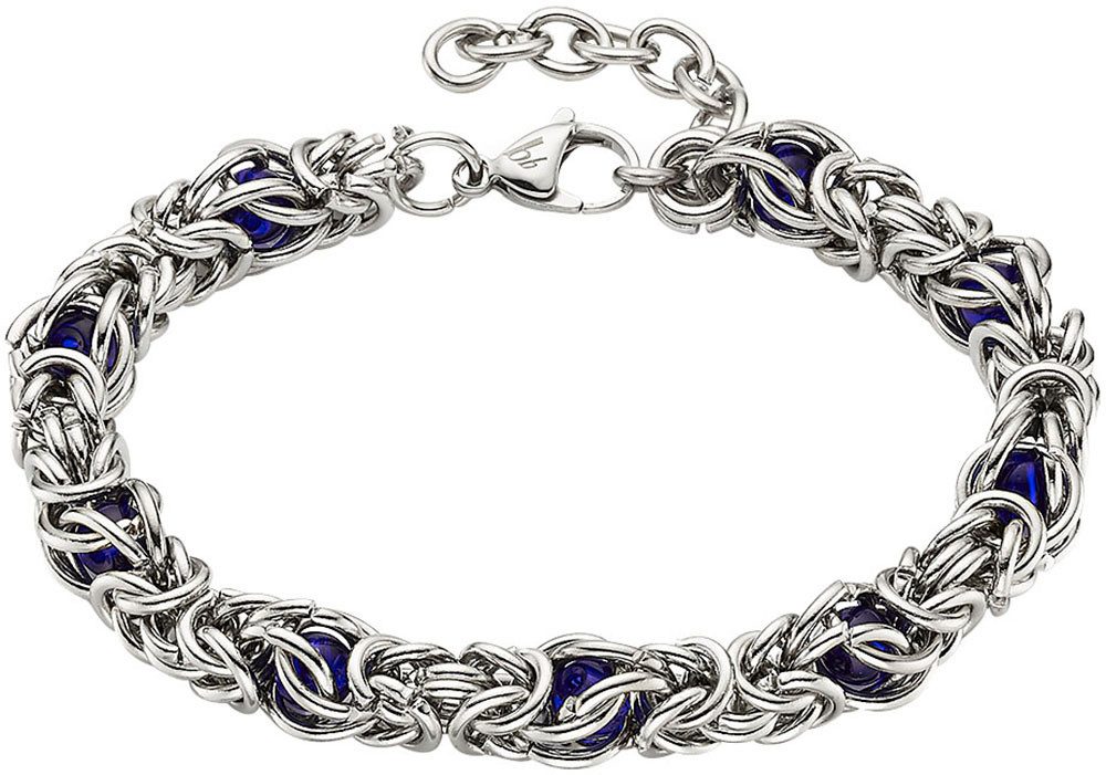 BRUNO BANANI Edelstahlarmband Schmuck Geschenk Armband Königskette, B0248B/20/00/LU, B0248B/20/00/DU mit Glasstein mehr